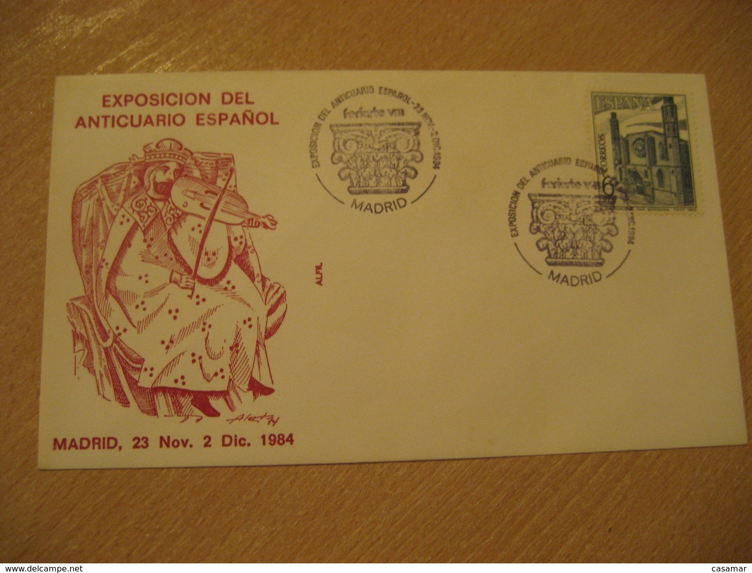 MADRID 1984 Feriarte Anticuario Antique Dealer Antiquaire Cancel Cover SPAIN Archeology Archeologie - Archäologie