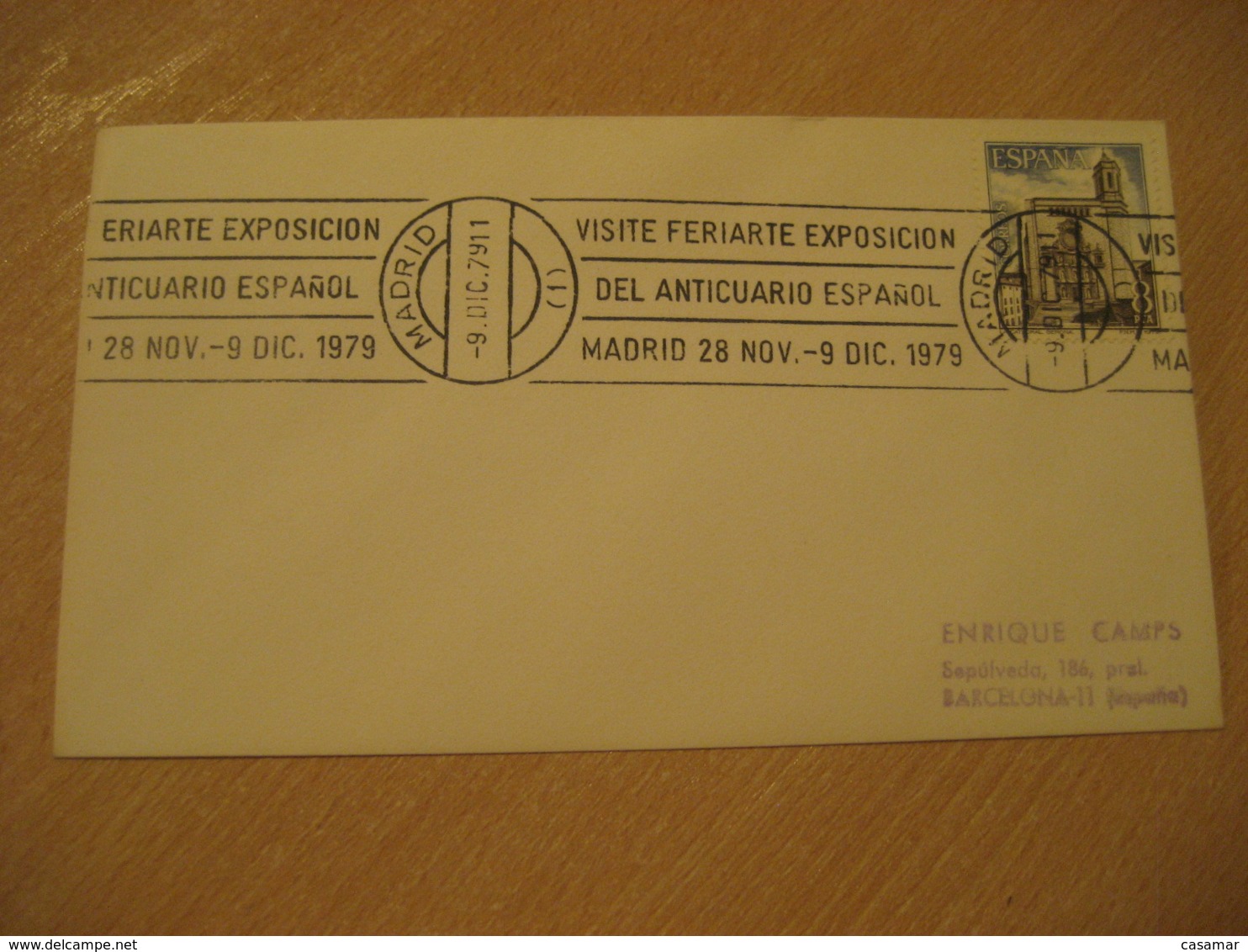 MADRID 1979 Feriarte Expo Anticuario Antique Dealer Antiquaire Cancel Cover SPAIN Archeology Archeologie - Archäologie