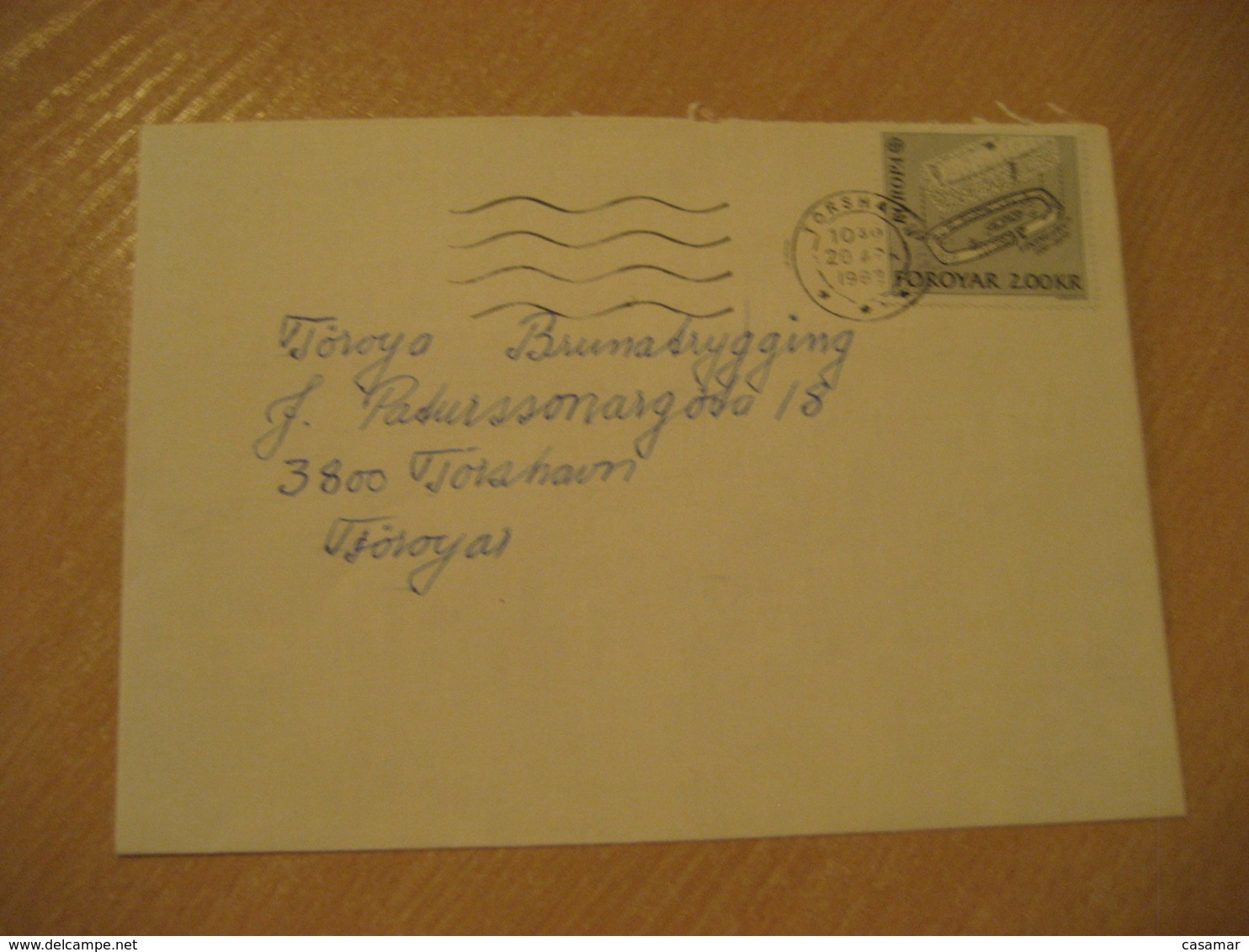 TORSHAVN 1982 ? Vikinghaus Viking Vikings Europa Europeism Stamp On Cancel Cover FAROE ISLANDS Archeology Archeologie - Archäologie