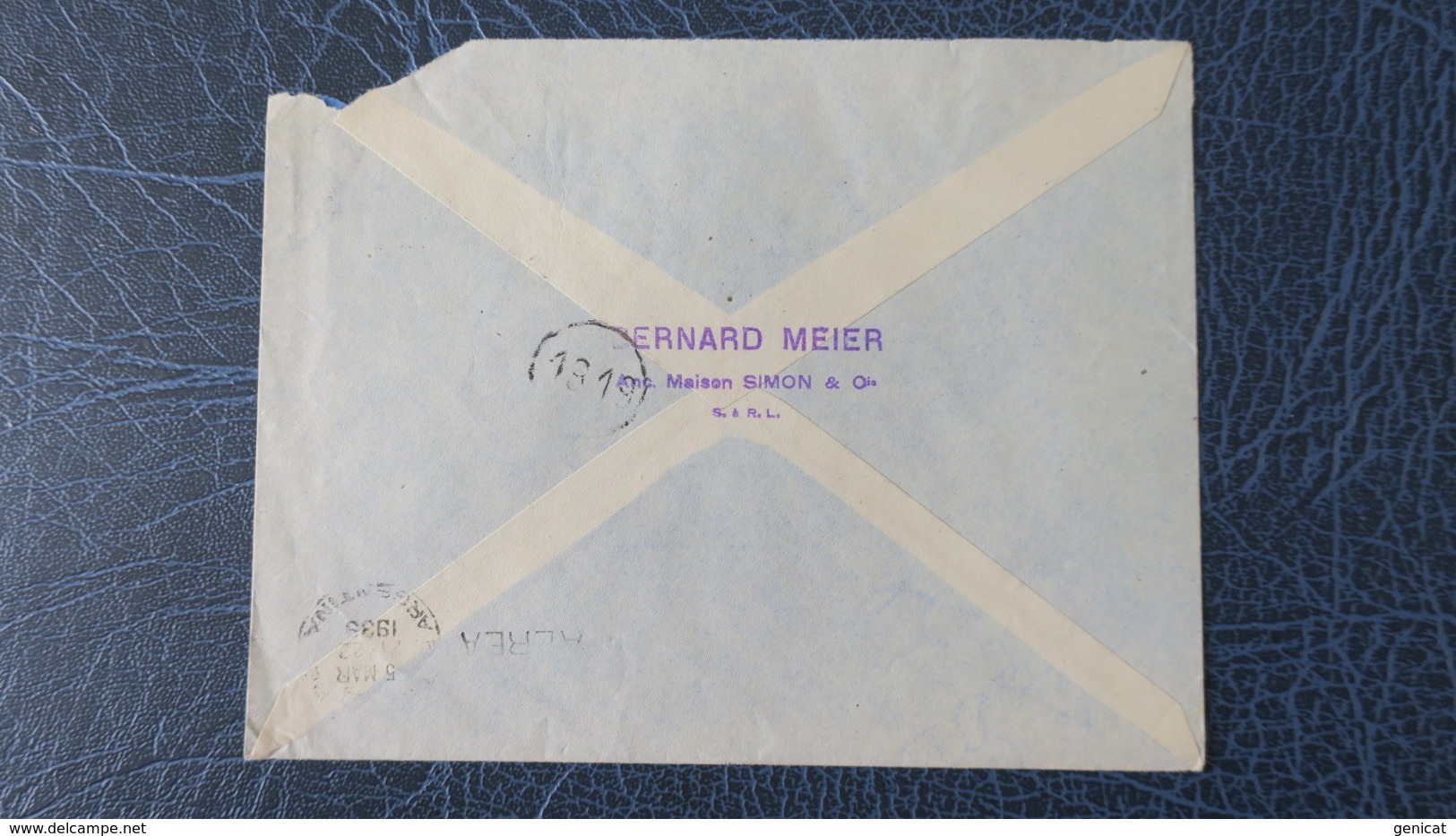 N° 262 Pont Du Gard Sur Lettre Par Avion Pour Argentine Complément  Mercure Fevrier 1939 - 1921-1960: Période Moderne