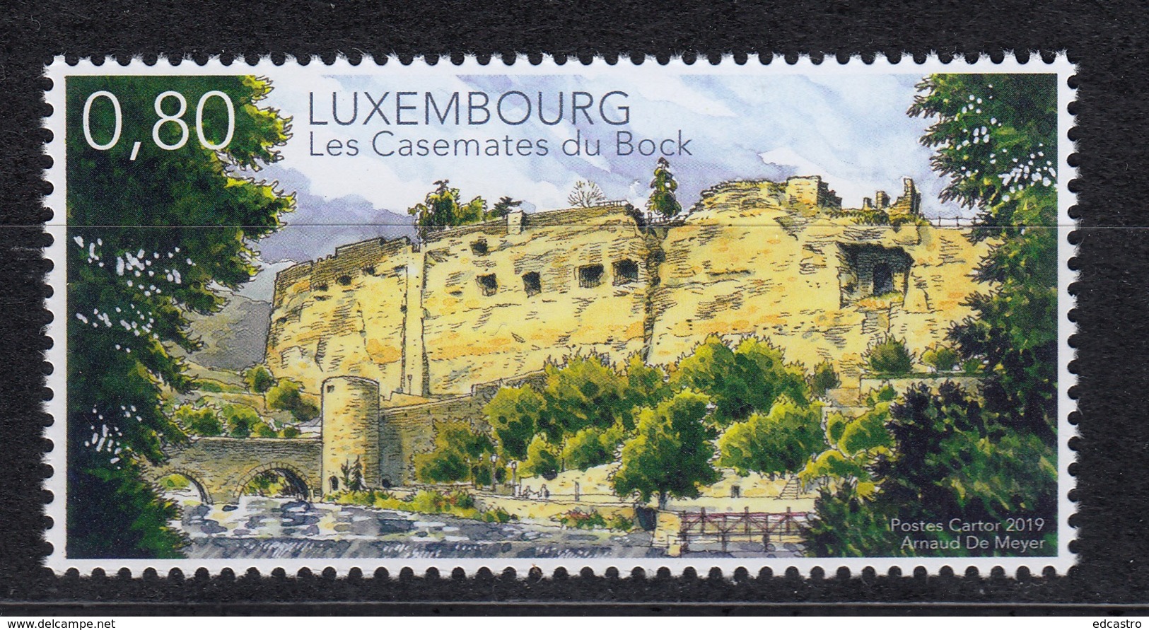 19.- LUXEMBOURG 2019 LES CASEMATES - ARCHITECTURE - Unused Stamps