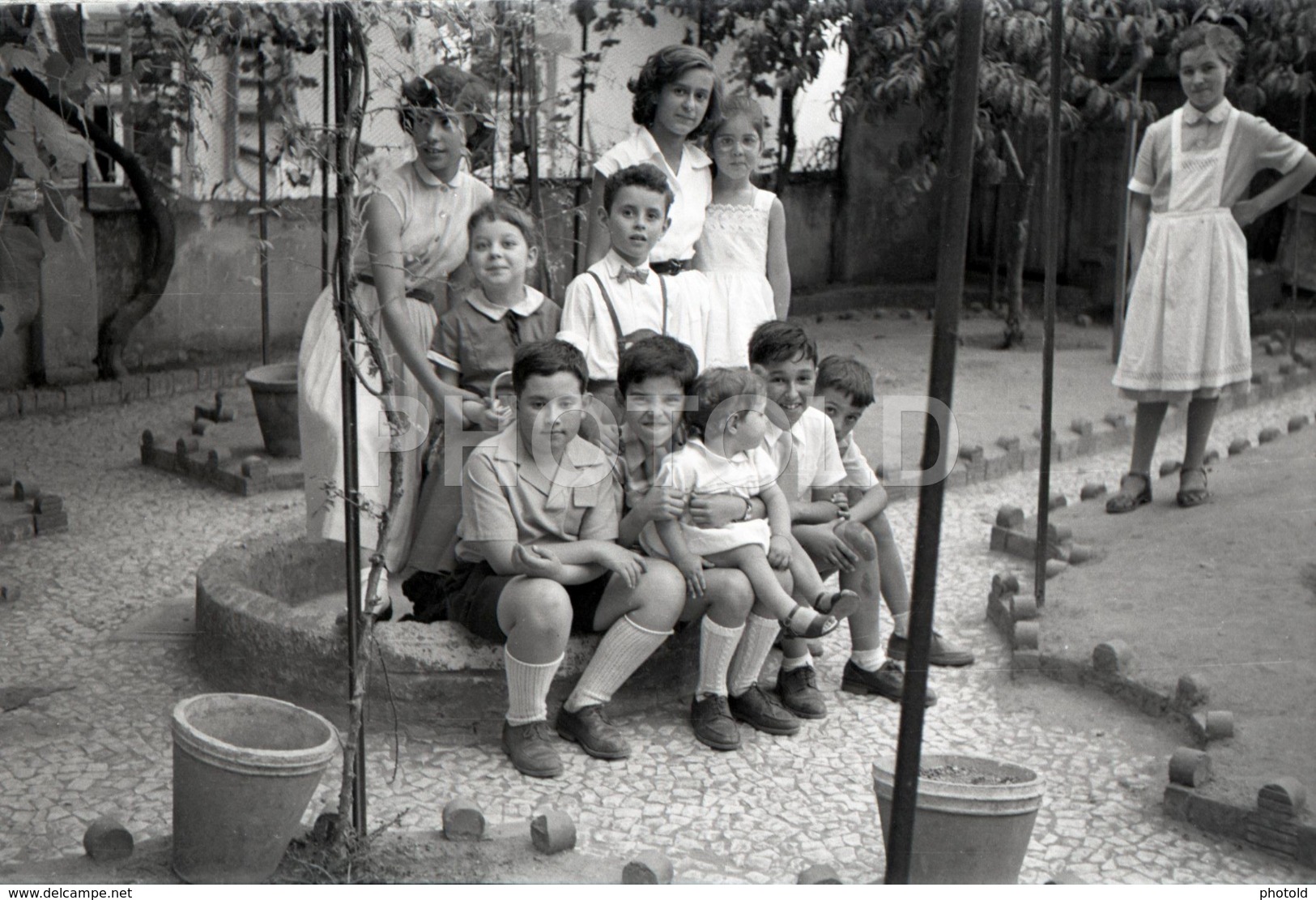 1957 BOYS GIRLS CHILDREN PORTUGAL AMATEUR 35mm ORIGINAL NEGATIVE Not PHOTO No FOTO - Sonstige & Ohne Zuordnung