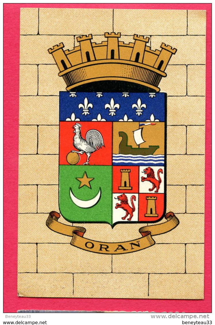 CPA (Réf : A925) AFRIQUE - ALGÉRIE VILLES) BLASON ORAN - Oran