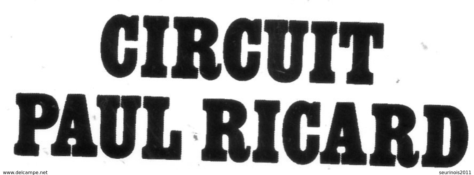 Autocollant CIRCUIT PAUL RICARD - Autocollants