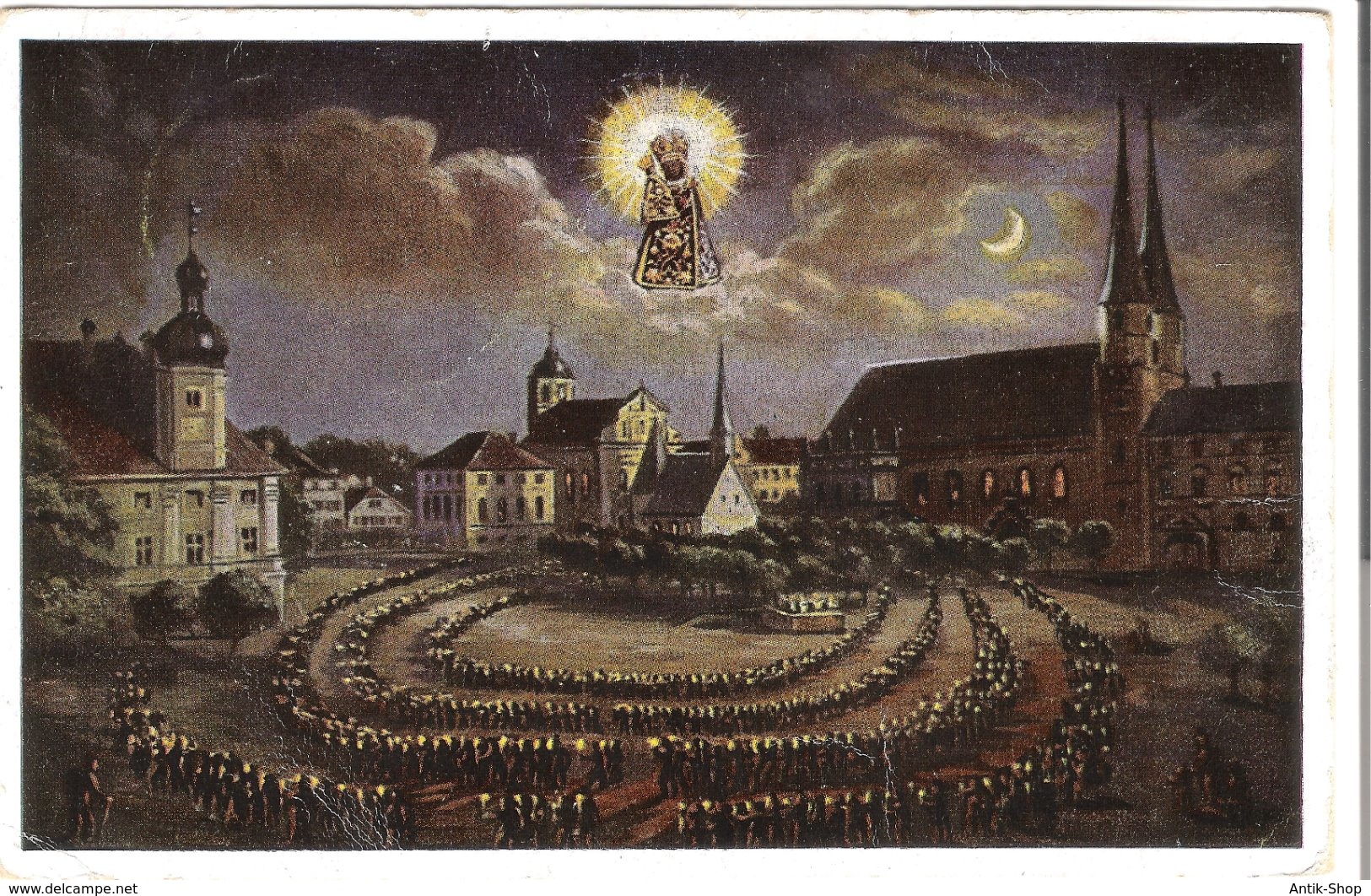 Altötting - Lichterprozession Um Die Gnadenkapelle V. 1944 (3527) - Altoetting
