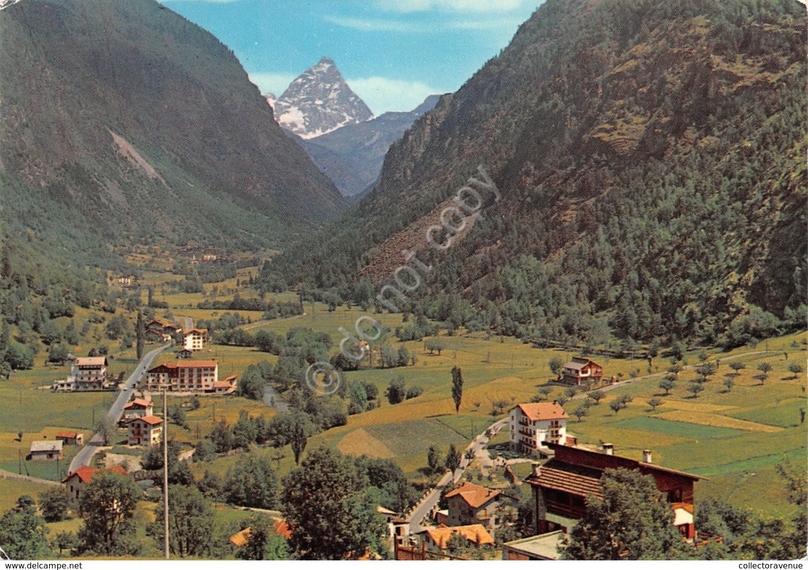 Cartolina Antey St. Andre Panorama E Cervino 1970 (Aosta) - Altri & Non Classificati