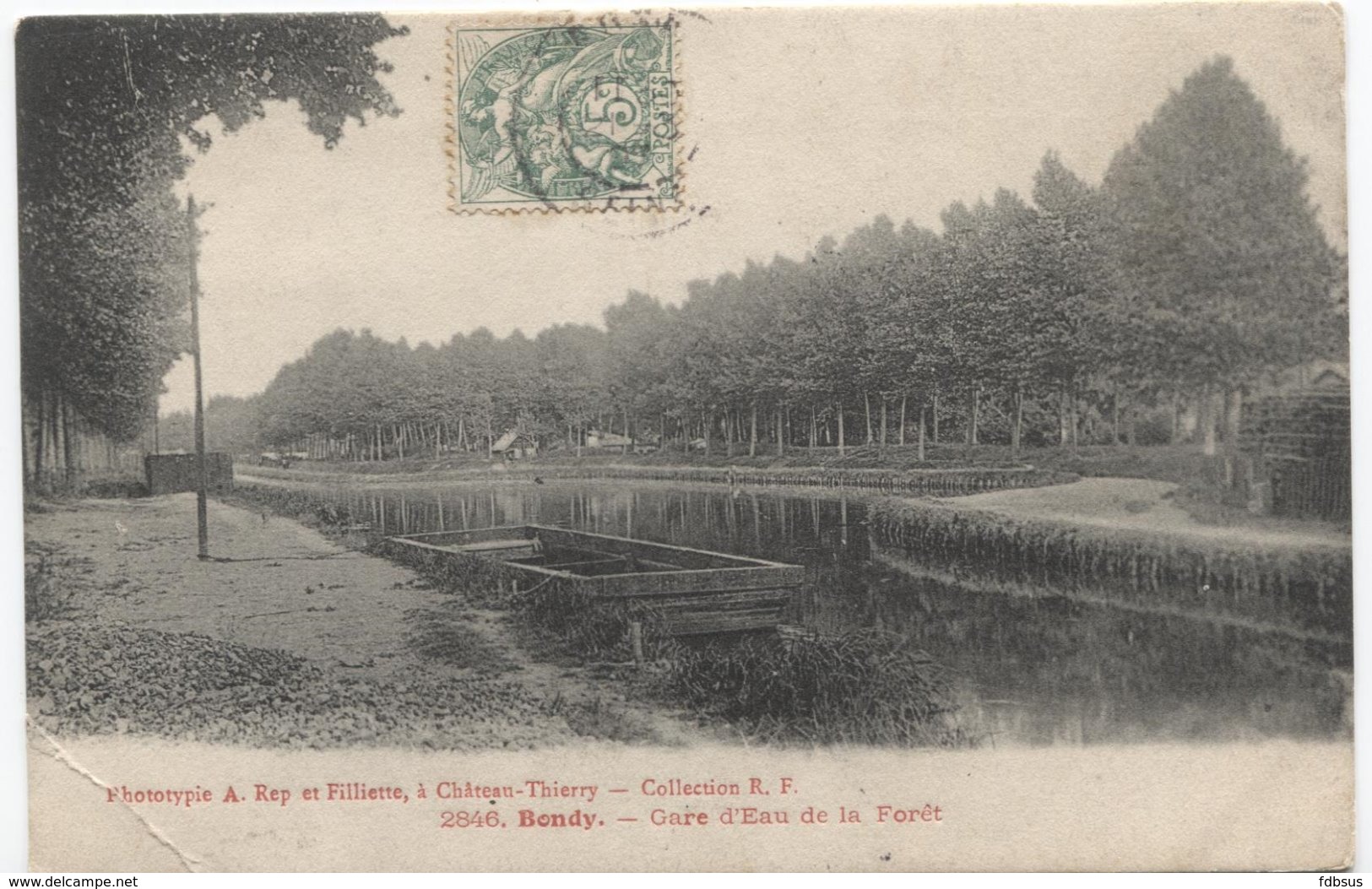 1907 Bondy - Gare D'Eau De La Foret - Bondy