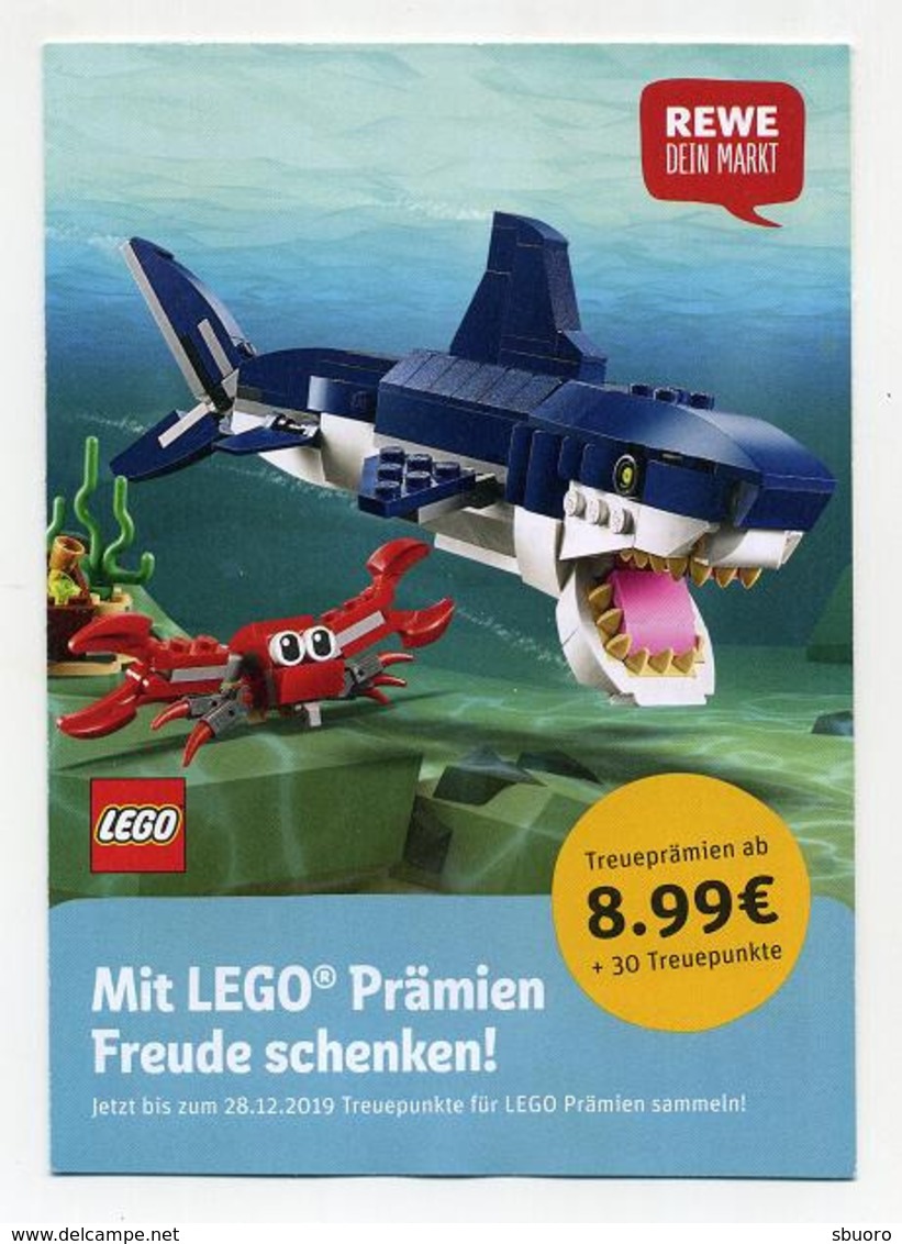 Dépliant Publicitaire Allemand (4 Volets) Pour Produits Lego. Magasins Rewe. Voir 2 Images Allemagne Germany Deutschland - Reclame