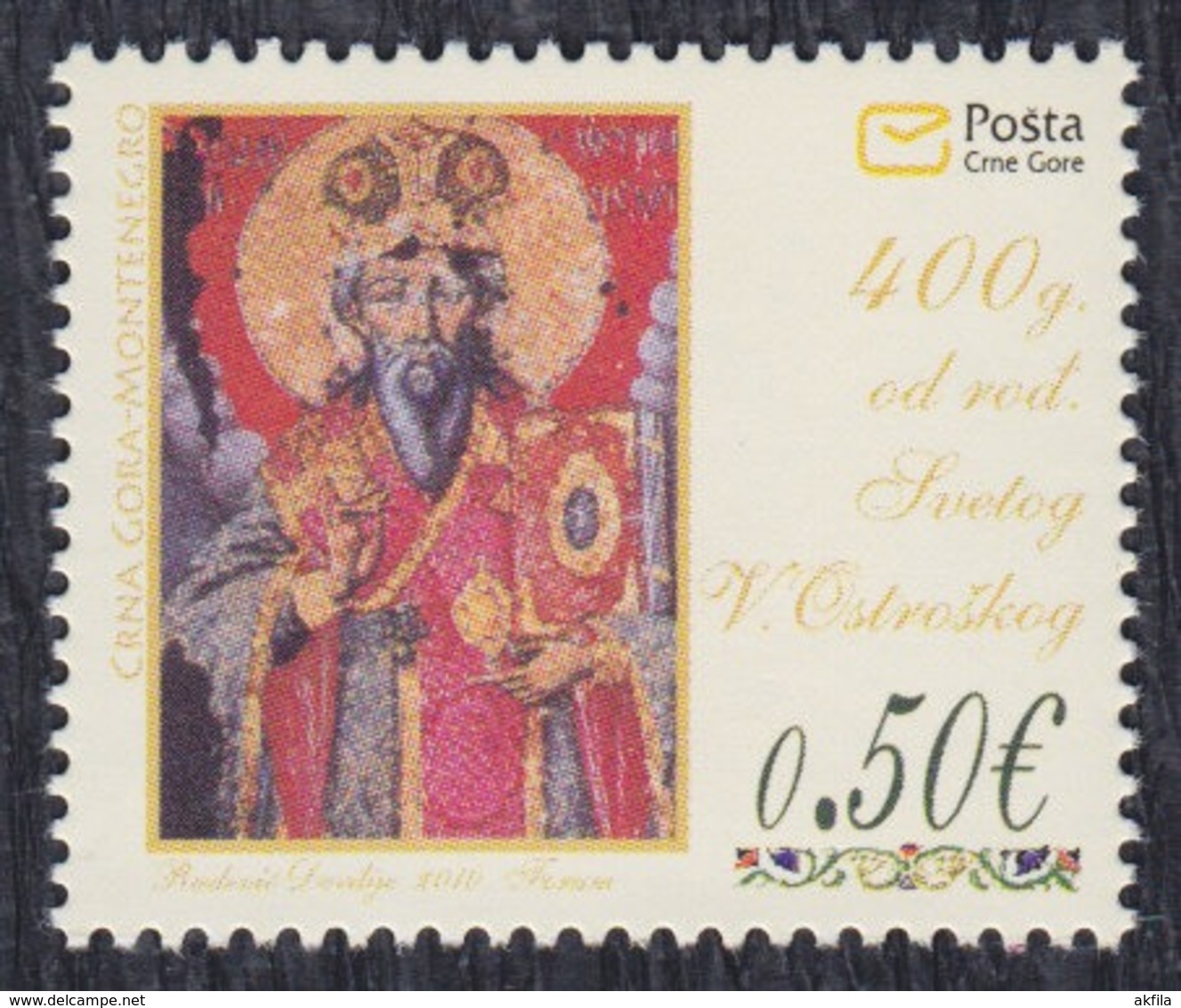 Montenegro 2010 St. Basilius Of Ostrog, MNH (**) Michel 237 - Montenegro