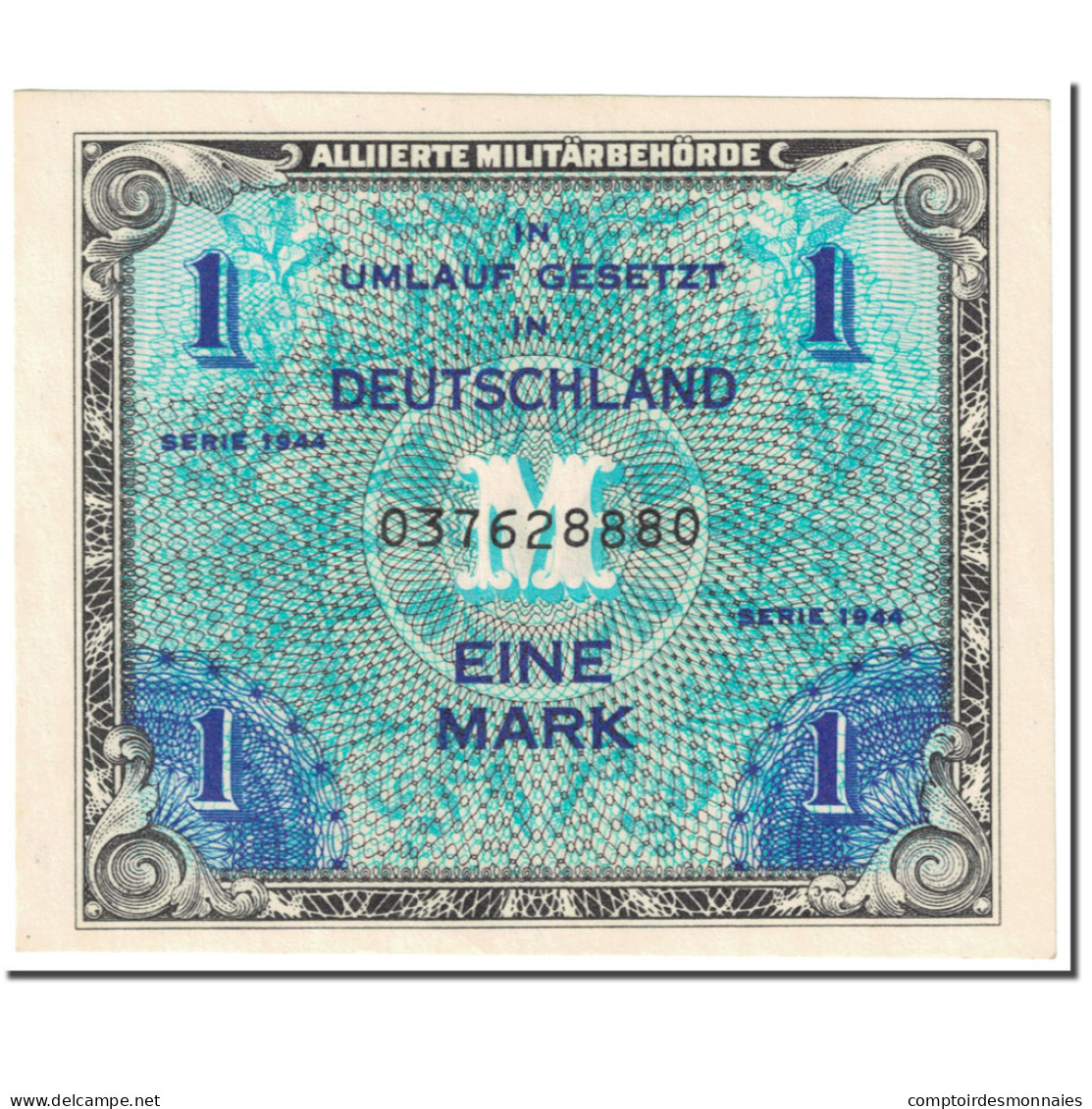 Billet, Allemagne, 1 Mark, 1944, SERIE DE 1944, KM:192a, SUP - 1 Mark