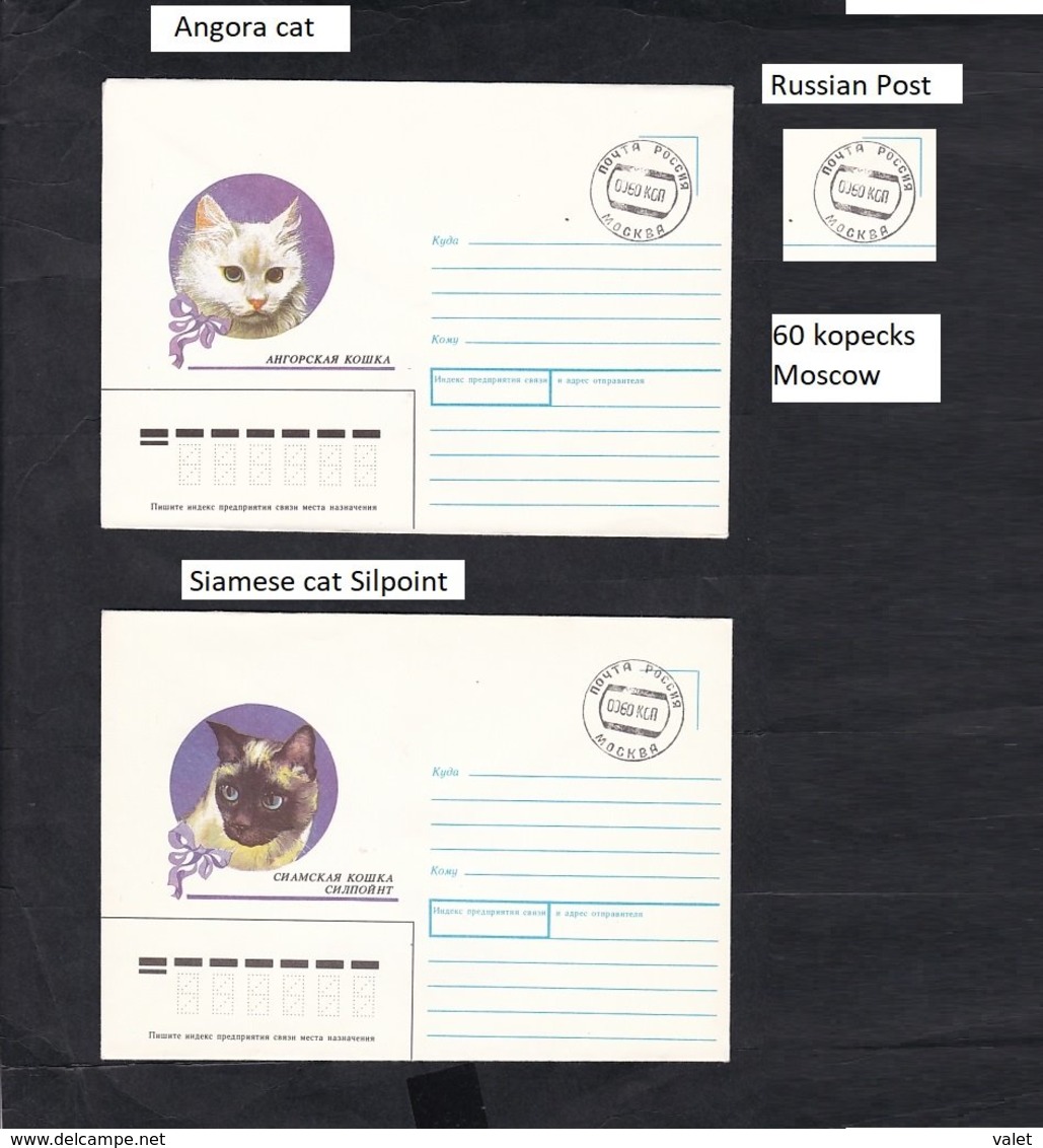 RUSSIA . Cat.3 Envelopes . - Domestic Cats