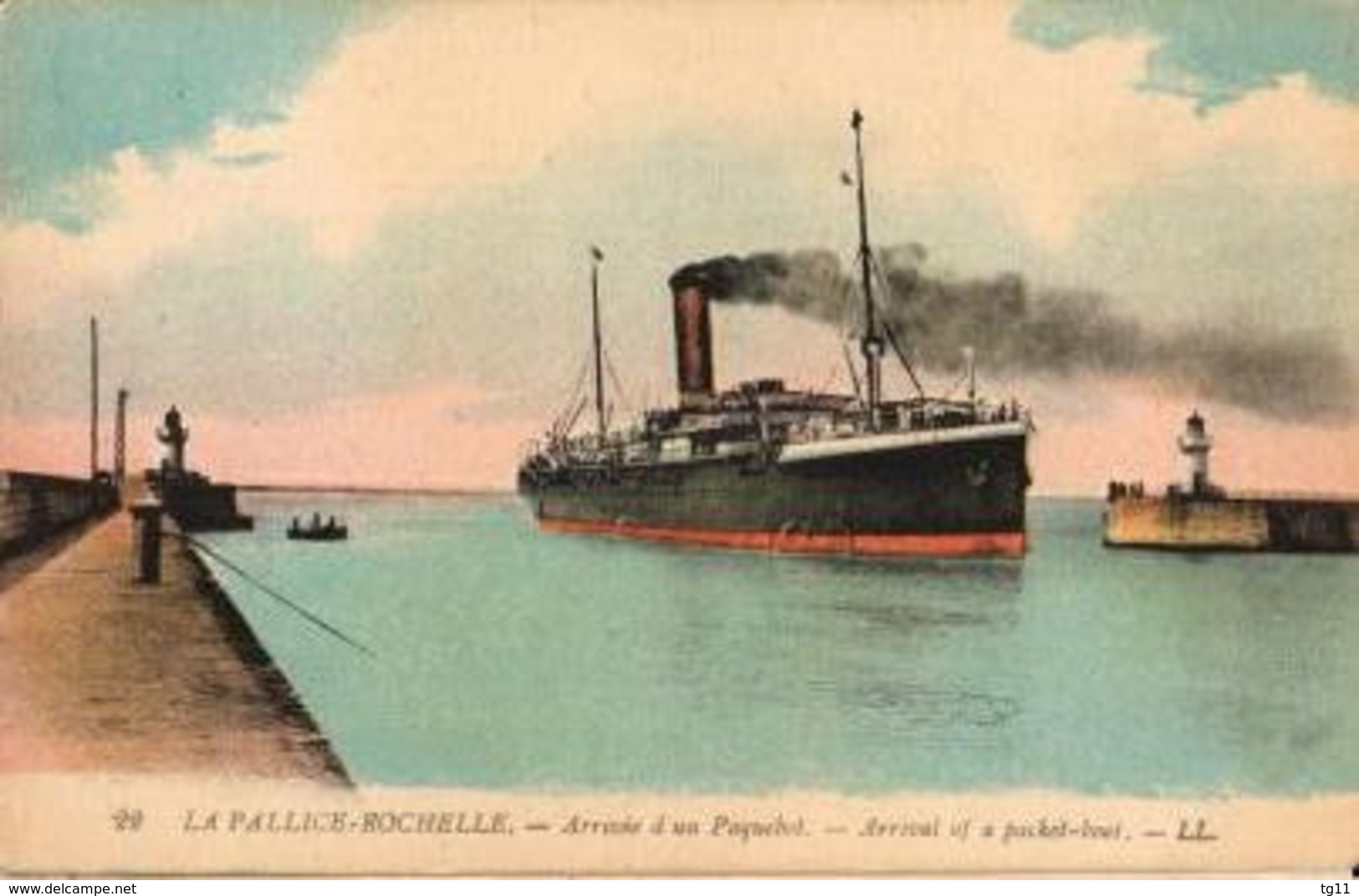 17 - LA PALLICE-ROCHELLE - ARRIVÉE D'UN PAQUEBOT - La Rochelle