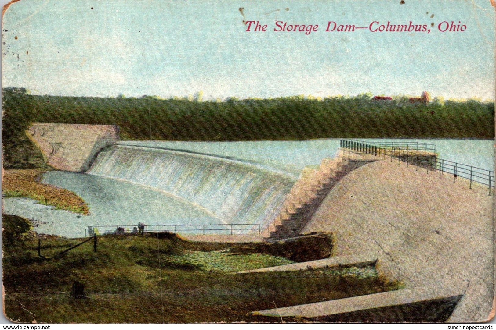 Ohio Columbus The Storage Dam 1909 - Columbus