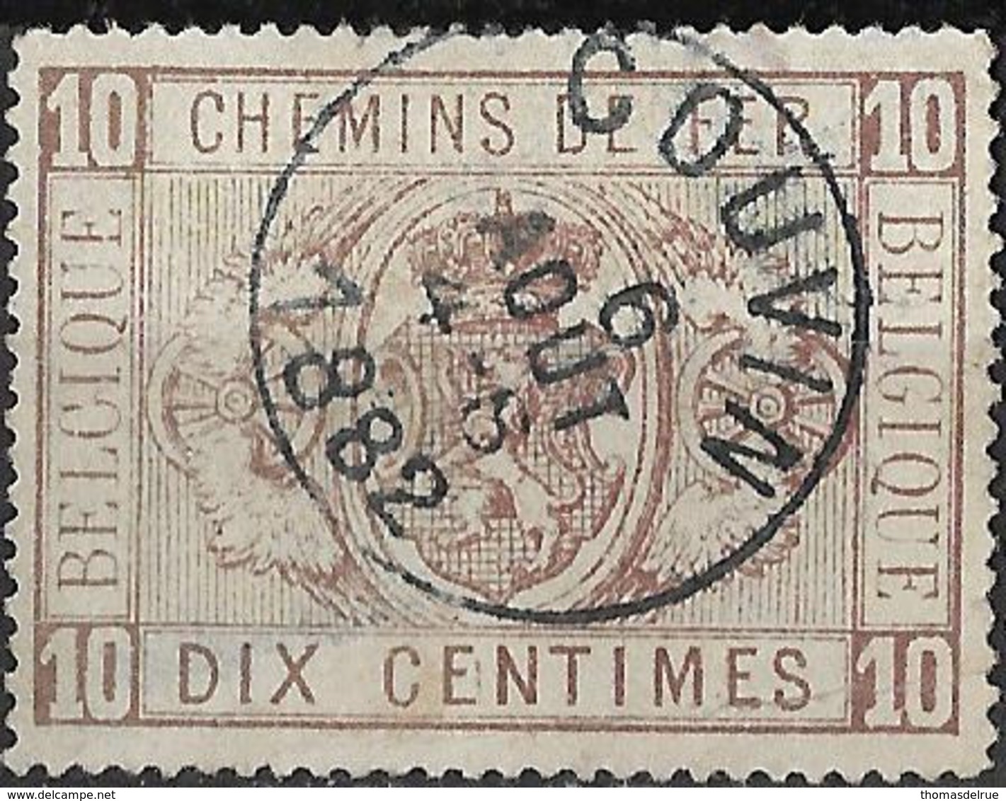 B0.12.: COUVIN 6 AOUT 4-S 1882: N°TR1: Poststempel: Type E91 - Used