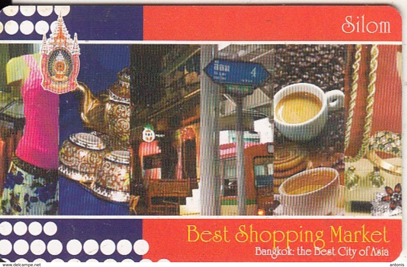 THAILAND(chip) - Best Shopping Market/Silom Road, Lenso Telecard 200 Baht, Exp.date 11/09, Used - Thailand