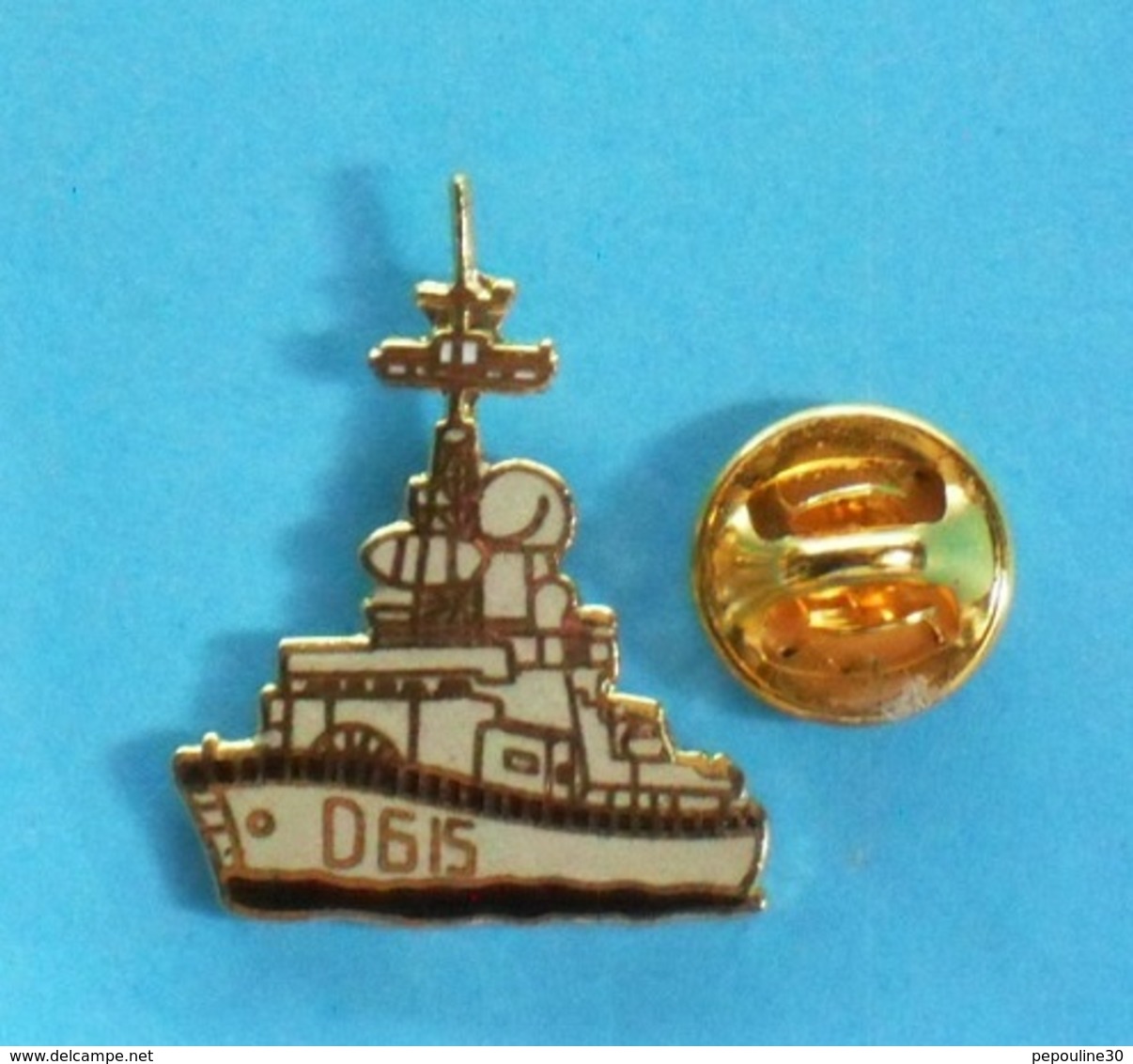 1 PIN'S //   ** FRÉGATE D615 / JEAN BART / ANTI-AÉRIENNE / De TYPE F70 / MARINE NATIONALE FRANÇAISE ** . (GF GP FIA) - Bateaux