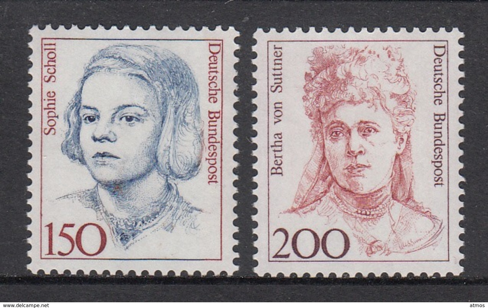 Germany MNH Michel Nr 1497/98 From 1991  / Catw 6.00 EUR - Nuovi