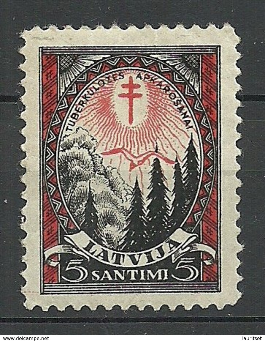 LATVIA Lettland 1930er Tuberkuluse Vignette Propagandamarke Charity Poster Stamp MNH - Lettland