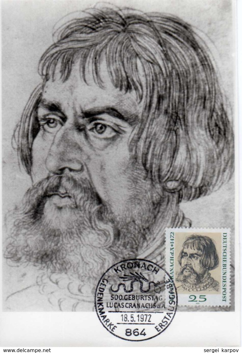 Germany (BRD). Maximum Card. 500th Birth Anniv. Of Lucas Cranach The Elder, 1972. - Autres & Non Classés