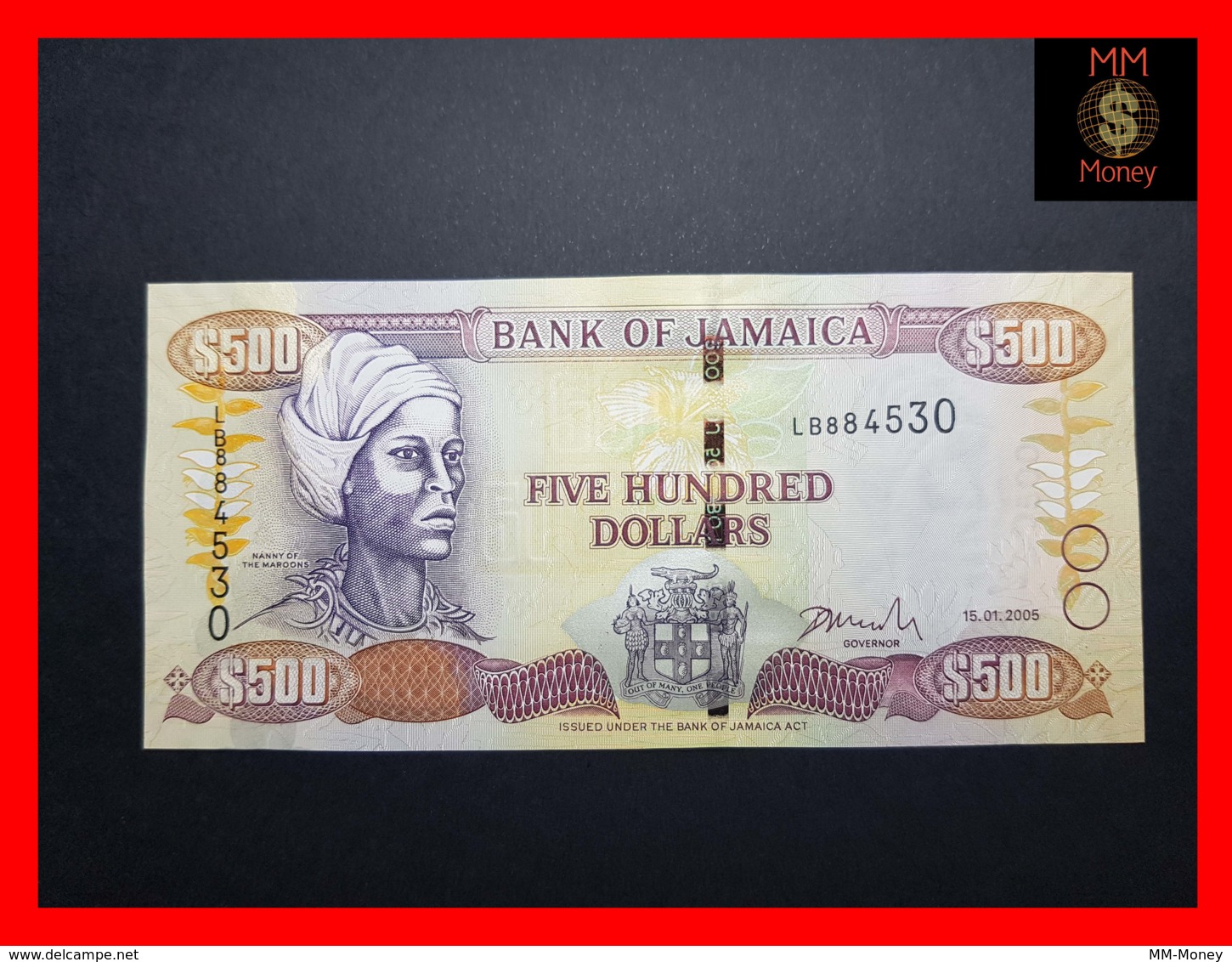 JAMAICA 500 $  15.1.2005  P. 85   UNC - Jamaica