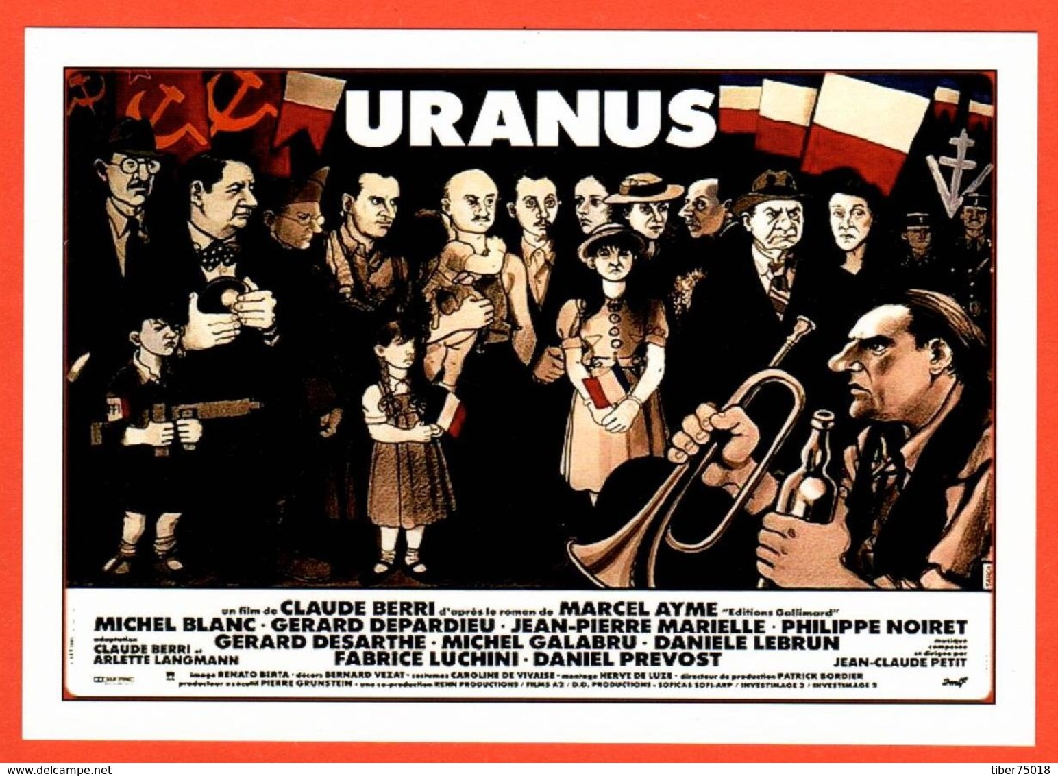 Carte Postale : Uranus (film - Cinéma - Affiche) Illustration : Tardi - Plakate Auf Karten