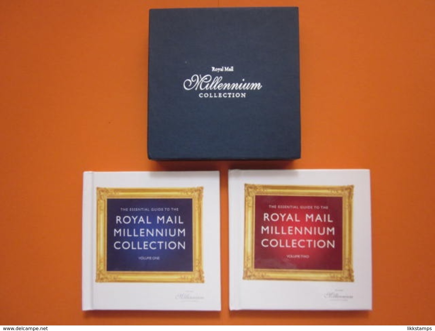 THE ROYAL MAIL MILLENIUM COLLECTION VOLUMES 1 AND 2 COMPLETE IN SLIPCASE #A0013 ( B8 ) - Other & Unclassified