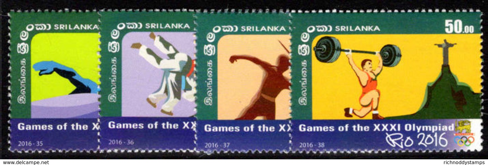 Sri Lanka 2016 Summer Olympics Unmounted Mint. - Sri Lanka (Ceylon) (1948-...)