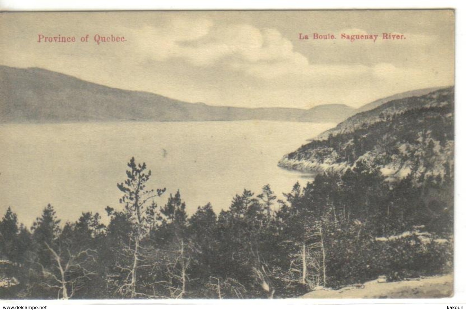 La Boule, Saguenay River, Quebec, Montreal Import, Unused (3423) - Saguenay