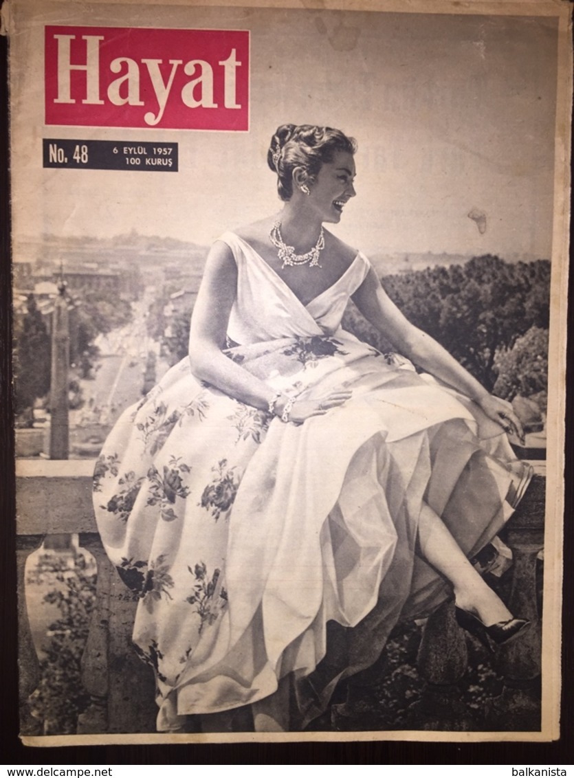 Esther Williams Hayat Turkish Magazine 1957 September - Cinema - Tijdschriften