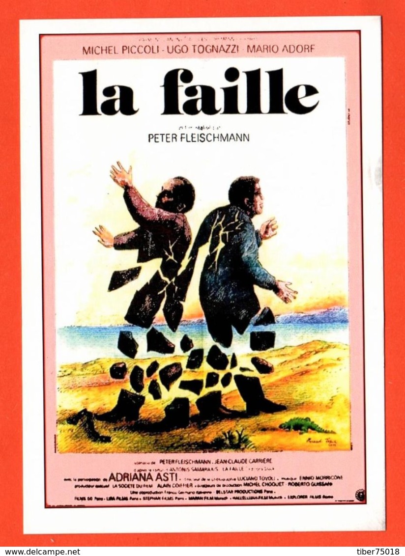 Carte Postale : La Faille (film - Cinéma - Affiche) Illustration : Topor - Topor