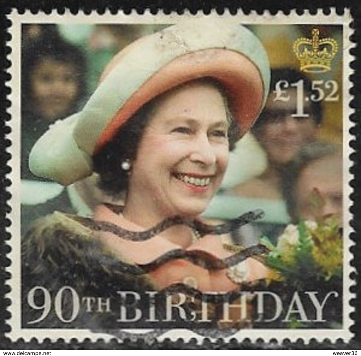GB 2016 Queen's 90th Birthday £1.52 Type 1 Good/fine Used [40/32891/ND] - Used Stamps