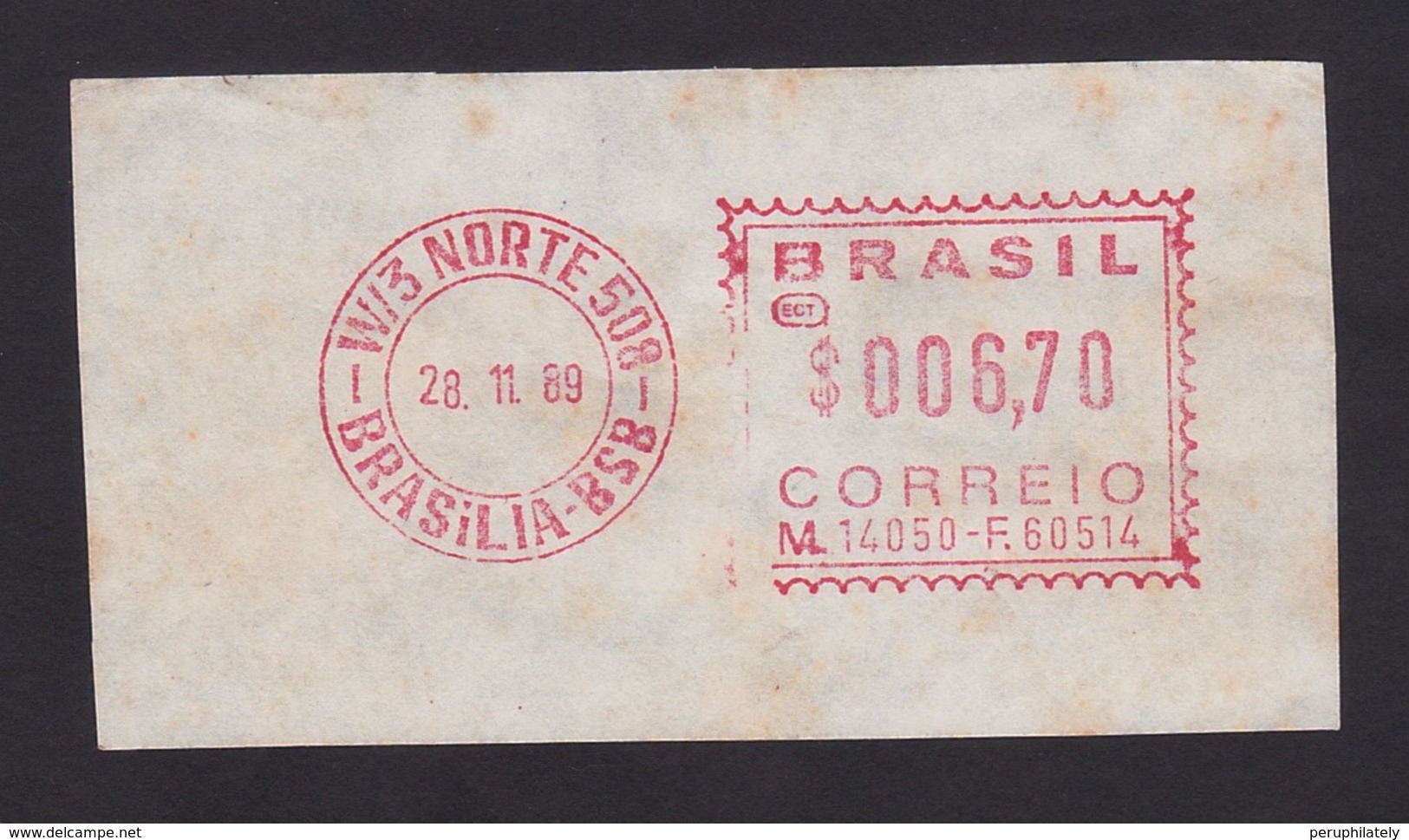 BRAZIL POSTAGE RED METER PERMIT - Frankeervignetten (Frama)