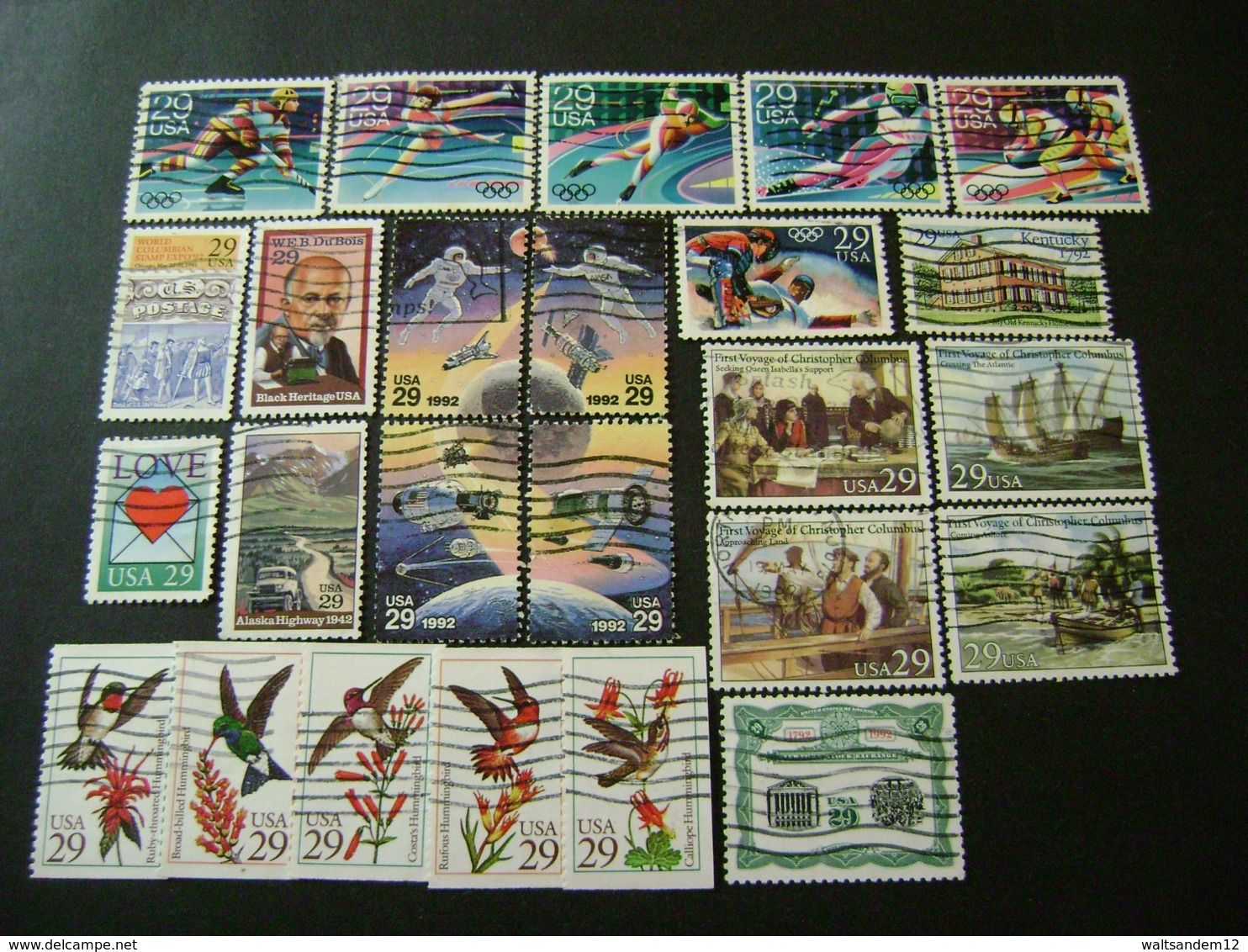 United States 1992 Commemorative/special Issues (between SG 2645 And 2768 - See Description) Shown In 5 Images - Used - Used Stamps