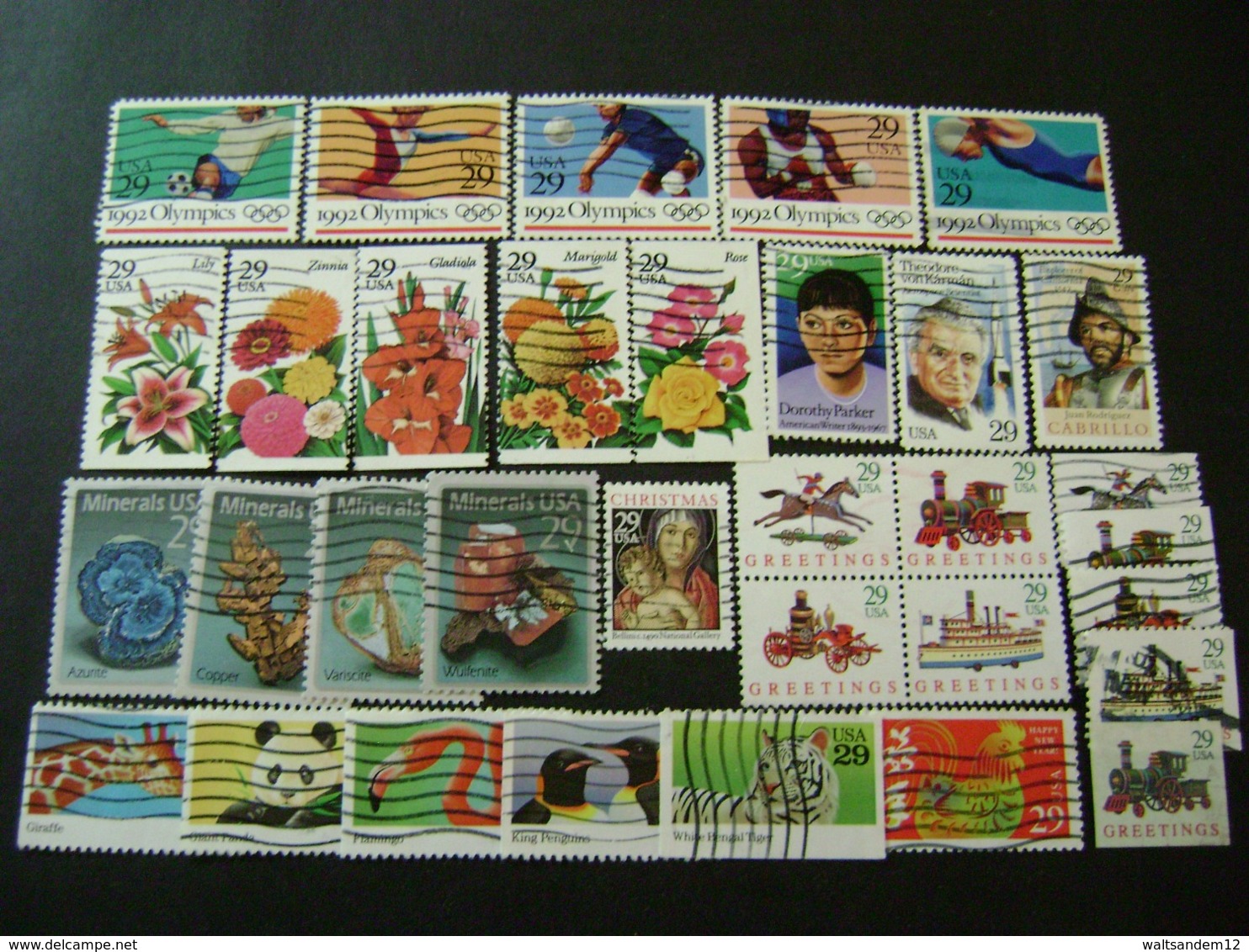 United States 1992 Commemorative/special Issues (between SG 2645 And 2768 - See Description) Shown In 5 Images - Used - Used Stamps