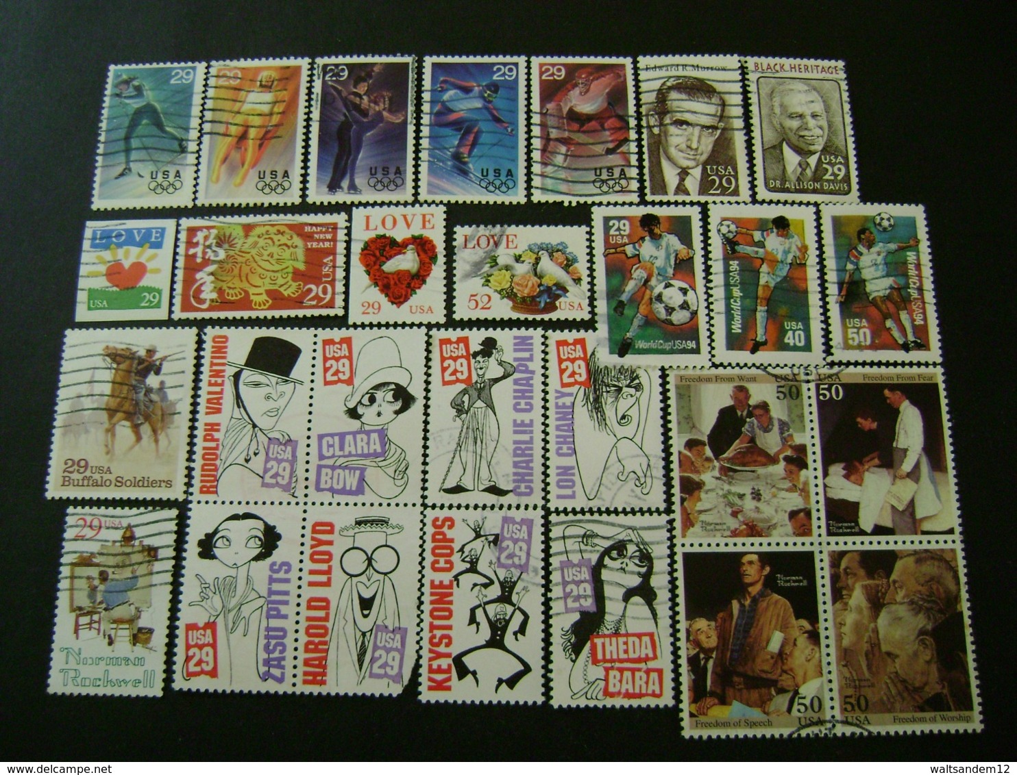 United States 1994 Commemorative/special Issues (between SG 2872 And 2991 - See Description) Shown In 3 Images - Used - Used Stamps