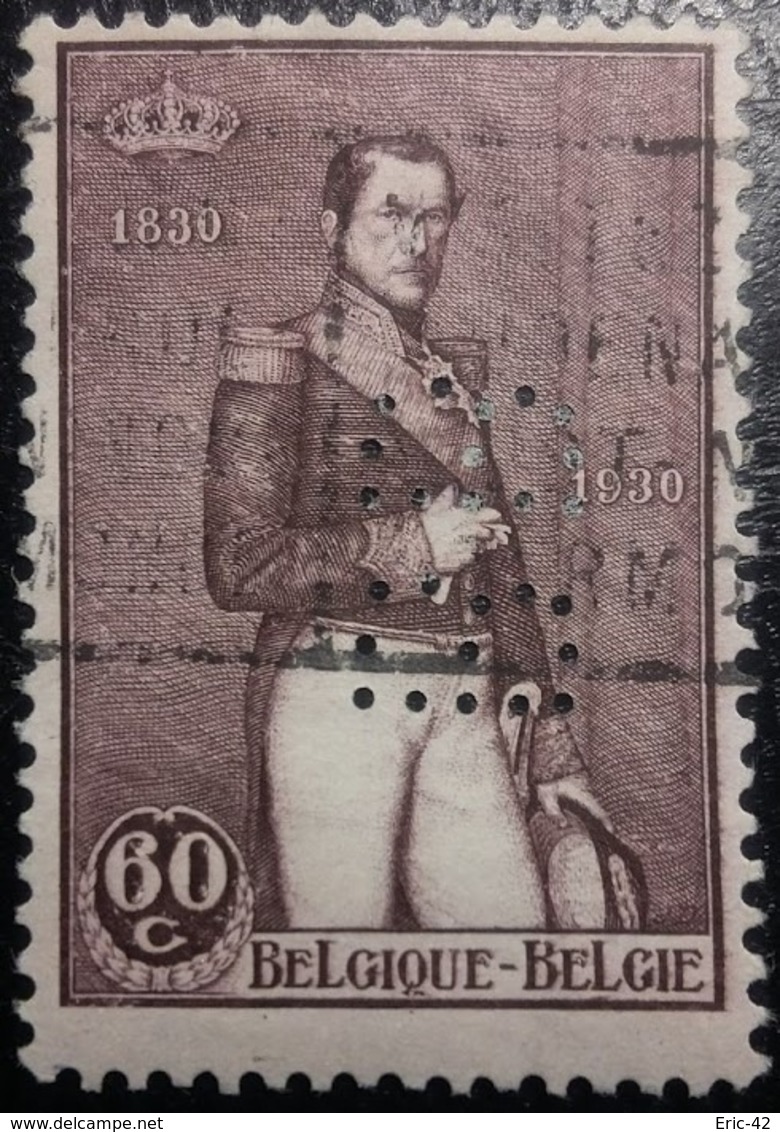 Belgique N° 302 Perforés B.B. Oblitéré - 1863-09