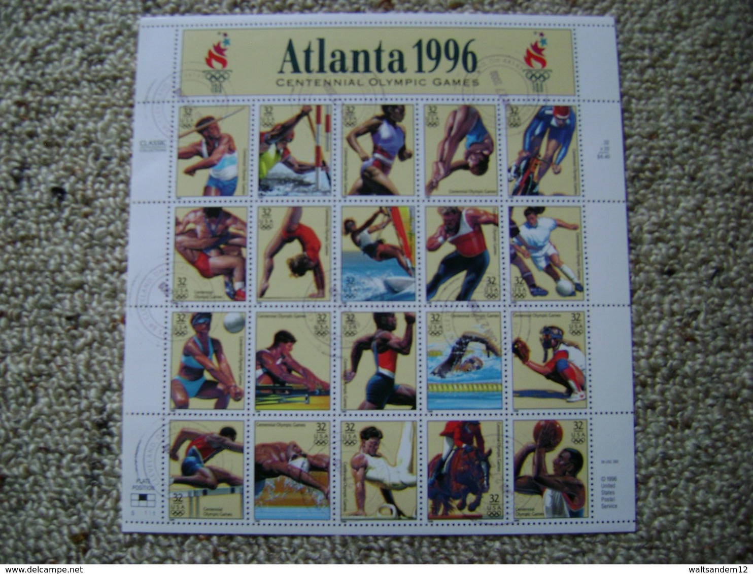 United States 1996 Commemorative/special Issues (between SG 3164 And 3270 - See Description) Shown In 3 Images - Used - Used Stamps