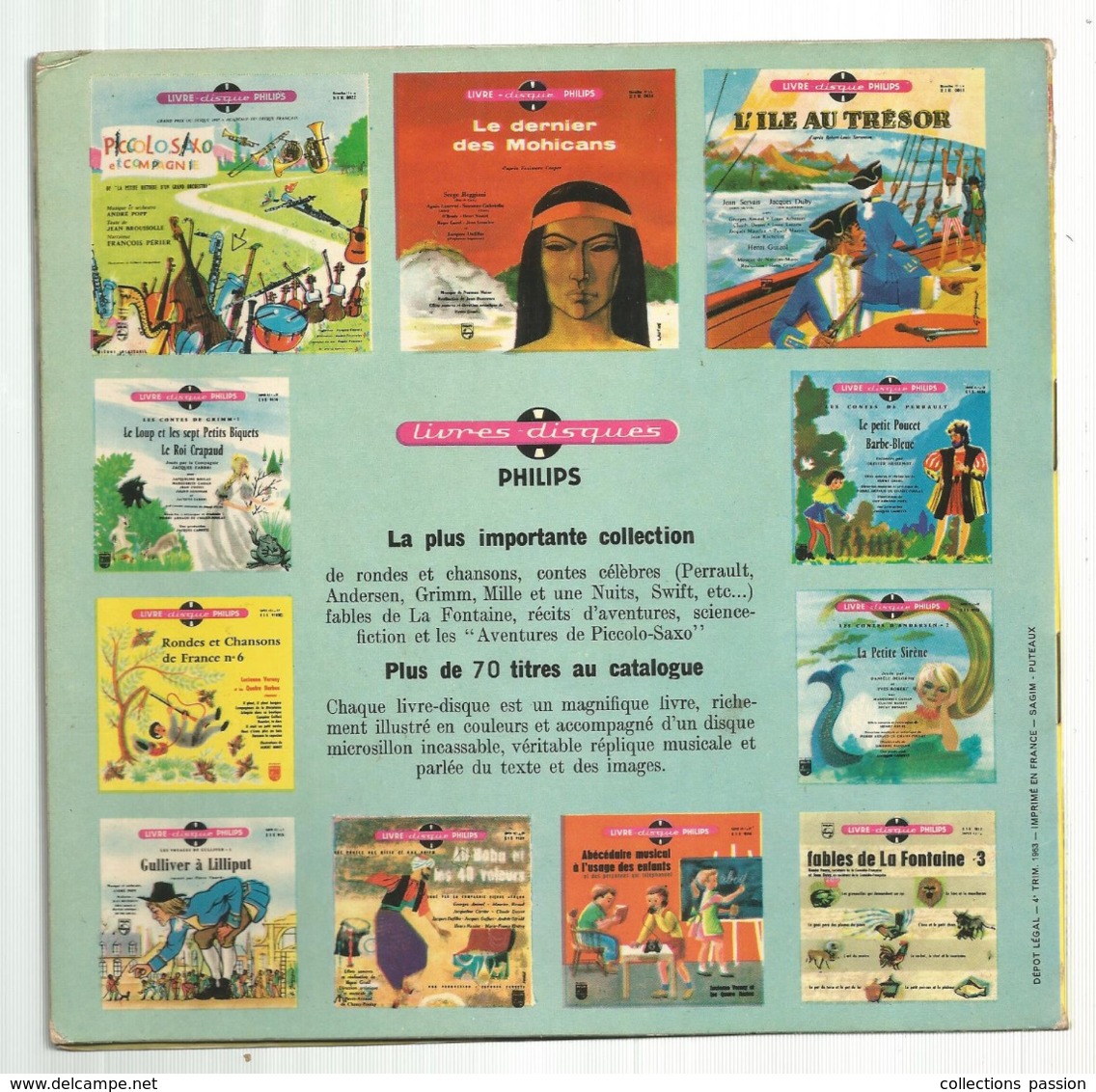 JC , 45 T ,vinyl , Livre Disque , LA CHEVRE DE M. SEGUIN , A. Daudet, Orchestre C. Ravier, 5 Scans,  Frais Fr 5.50 E - Andere & Zonder Classificatie