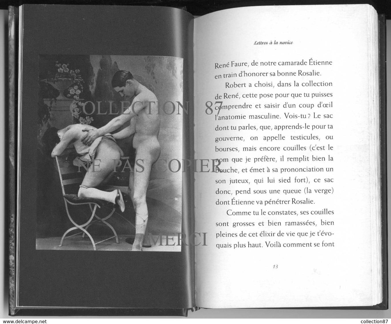 ♣♣ ☺ LIVRE EROTIQUE ILLUSTRE Avec Plus De 22 Photos De NU < LETTRES à La NOVICE De Françoise REY - Nude Sexe Naked Nus - Unclassified