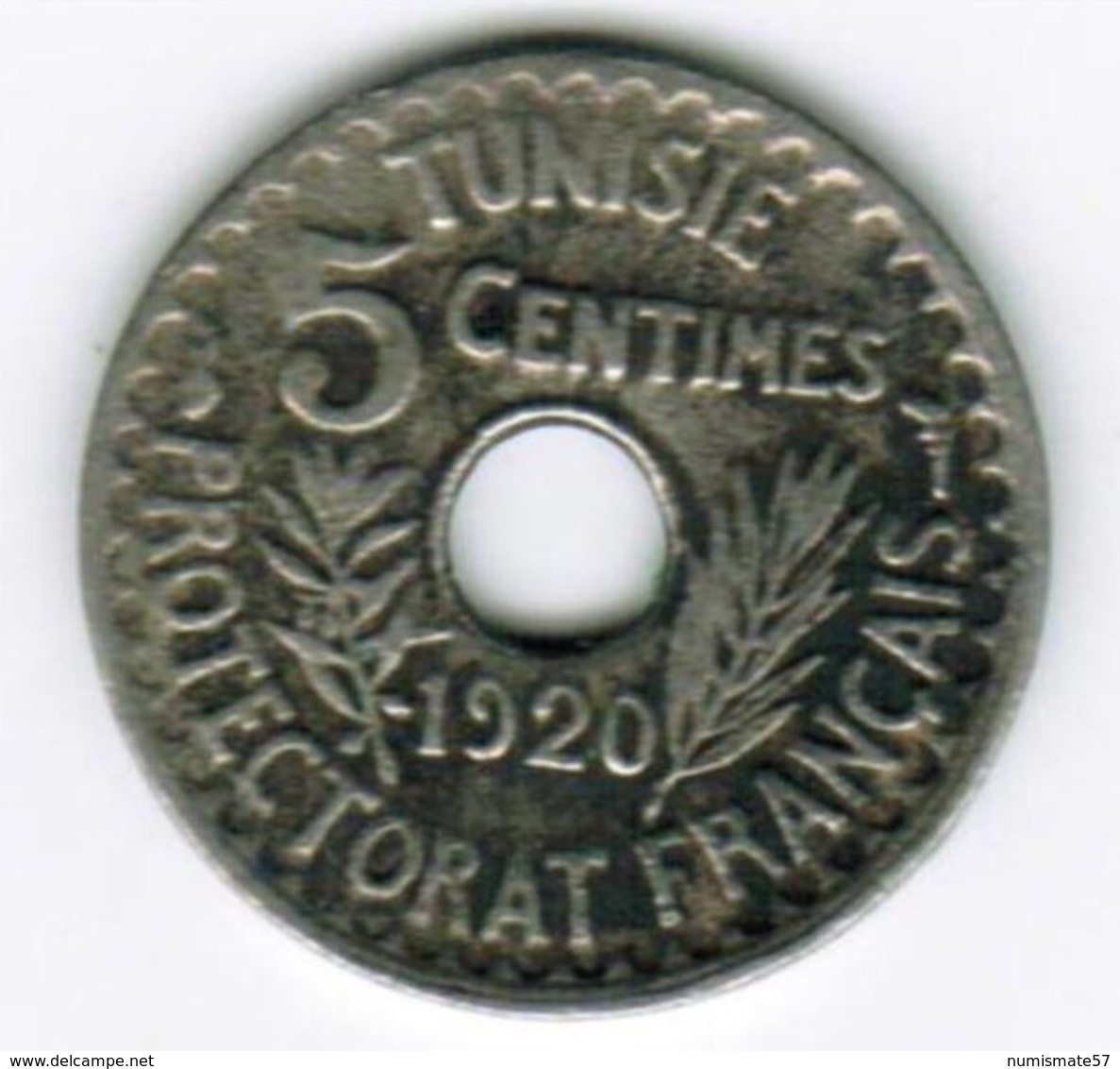 TUNISIE - 5 CENTIMES 1920 Petit Module - Tunesië