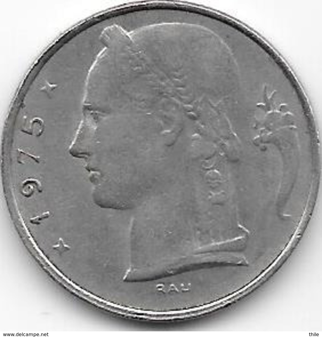 BELGIQUE 1975 - 5 Francs - 5 Francs