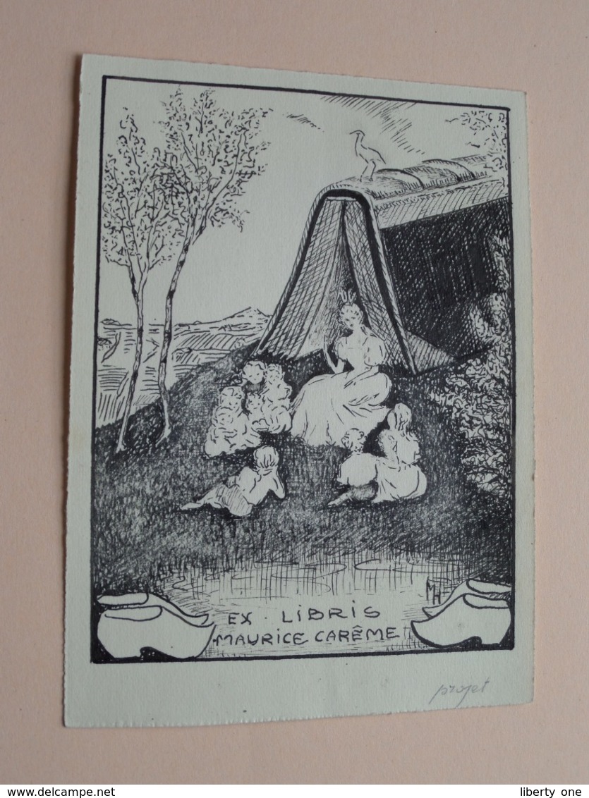 Ex Libris MAURICE CAREME (Carême) > ( Zie / Voir Photo ) ! - Ex-Libris