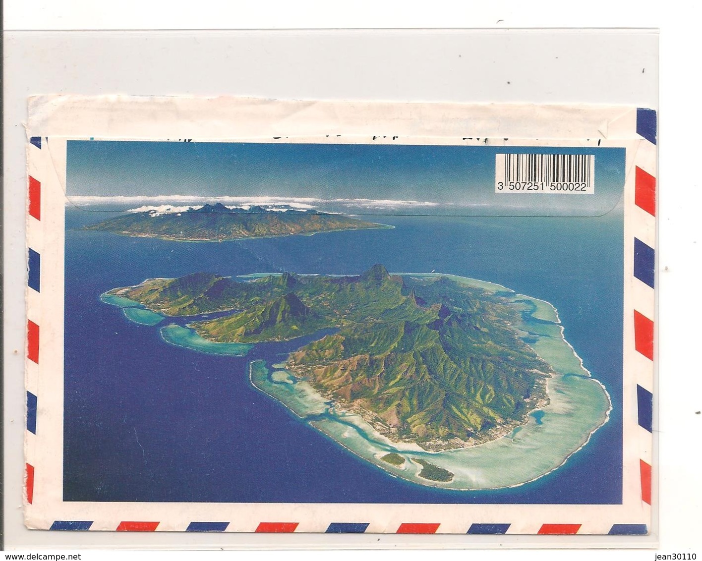 2000 ENVELOPPE  LES ILES DU VENT MAHAREPA Et MOOREA Avec TIMBRE  N° 619 - Covers & Documents