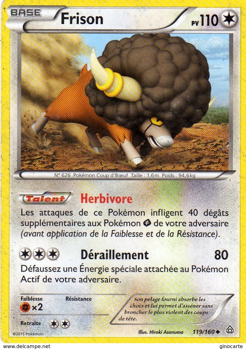 Carte Pokemon 119/160 Frison 110pv 2015 - Sonstige & Ohne Zuordnung