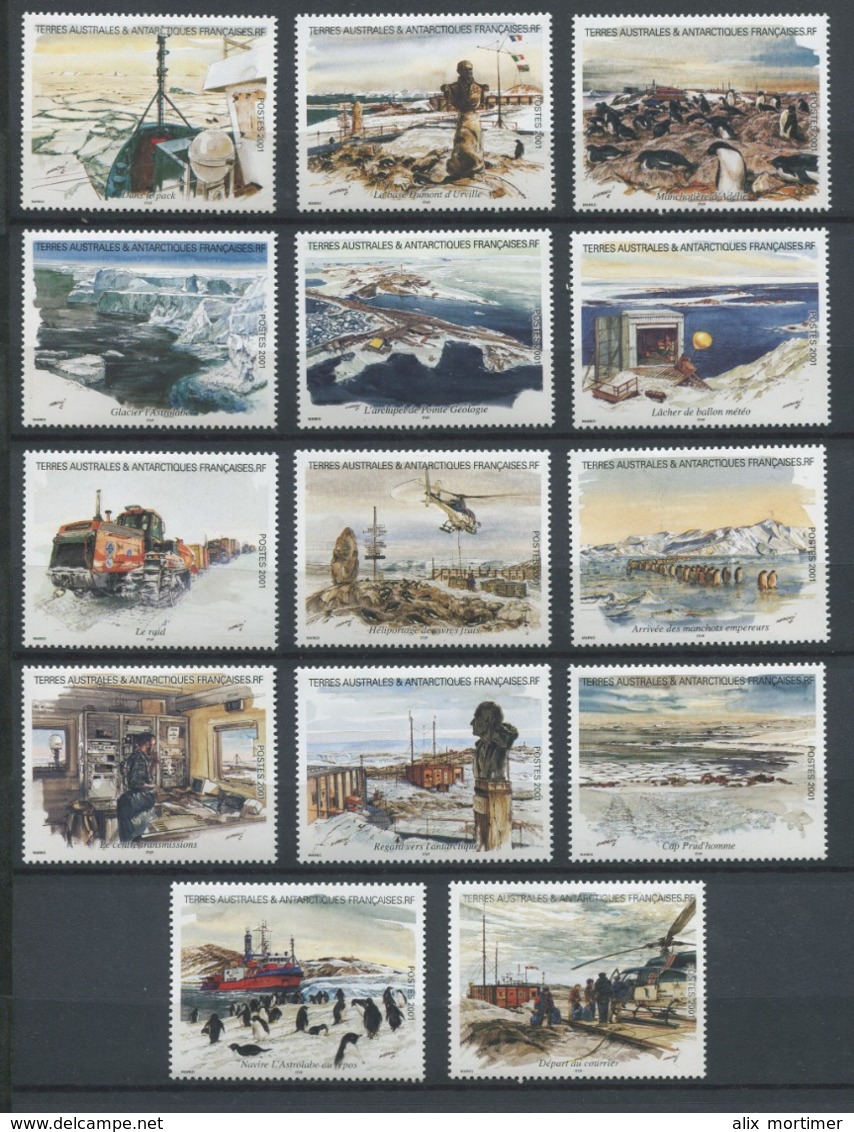 TAAF 2001 - N° 308 à 321 - Carnet De Voyage - Aquarelles De Serge Marko - Neuf -** - Unused Stamps