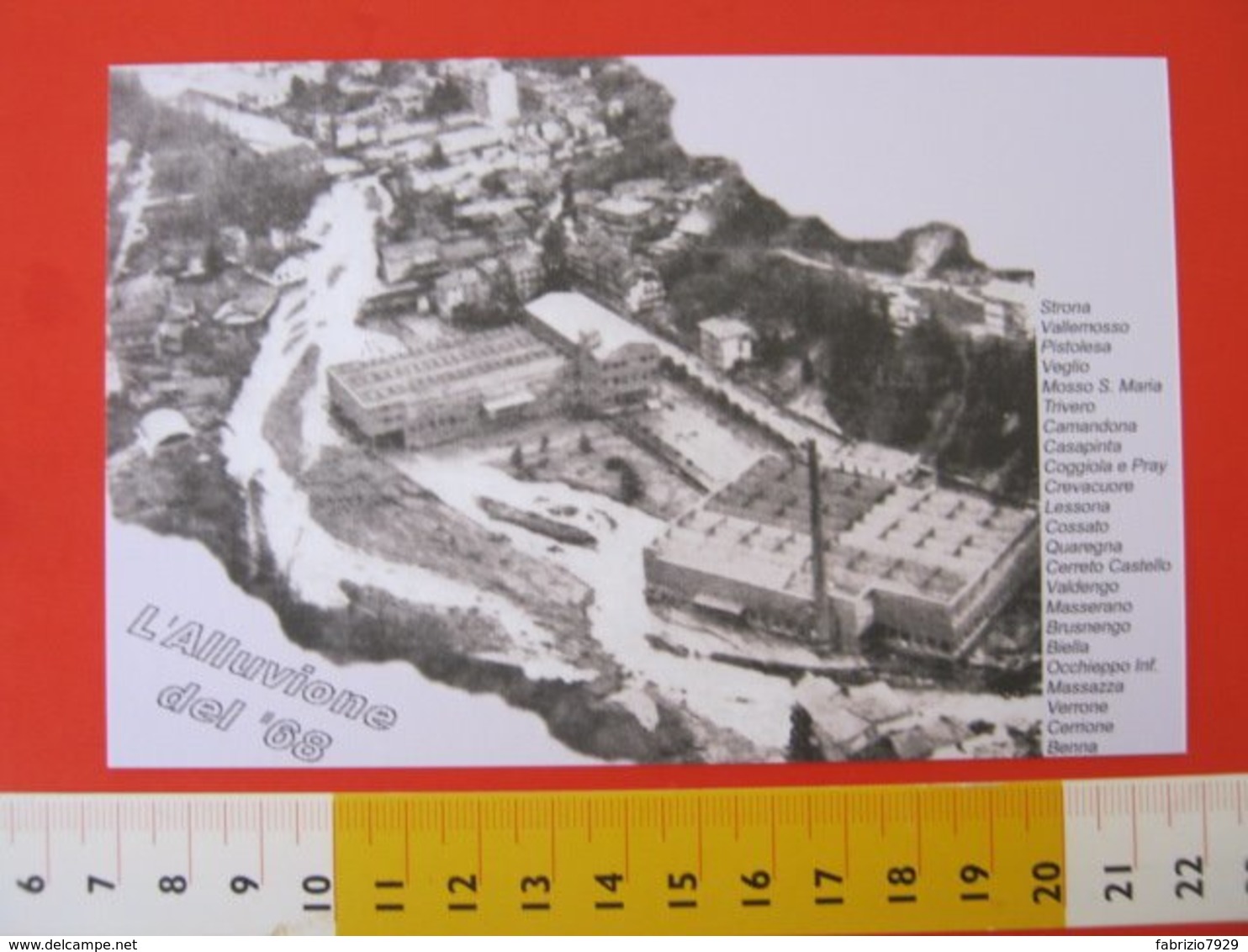 A.03 ITALIA ANNULLO - 2018 STRONA BIELLA 50 ANNI ALLUVIONE DEL 1968 ACQUA FIUME PROTEZIONE AMBIENTE LIVELLO 2 NOVEMBRE - Catastrofi