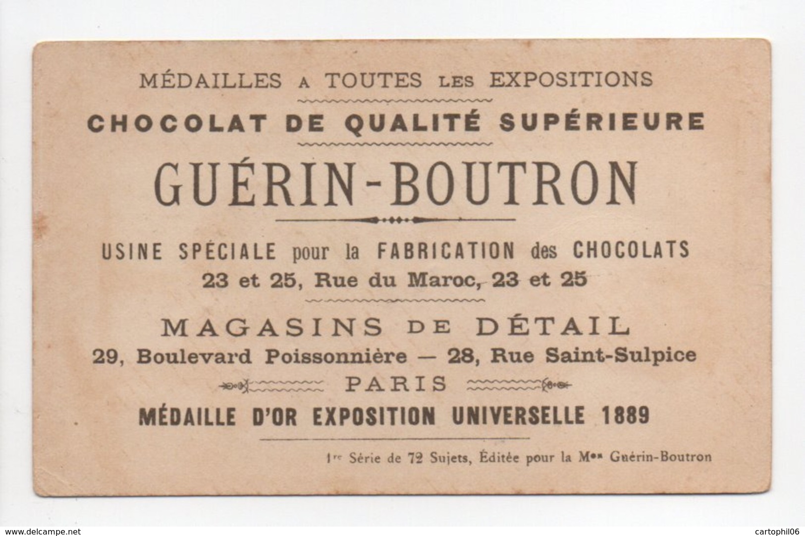 - CHROMO CHOCOLAT GUÉRIN-BOUTRON - LES COSTUMES (1re Série) - SUISSES BOURGEOIS - - Guérin-Boutron