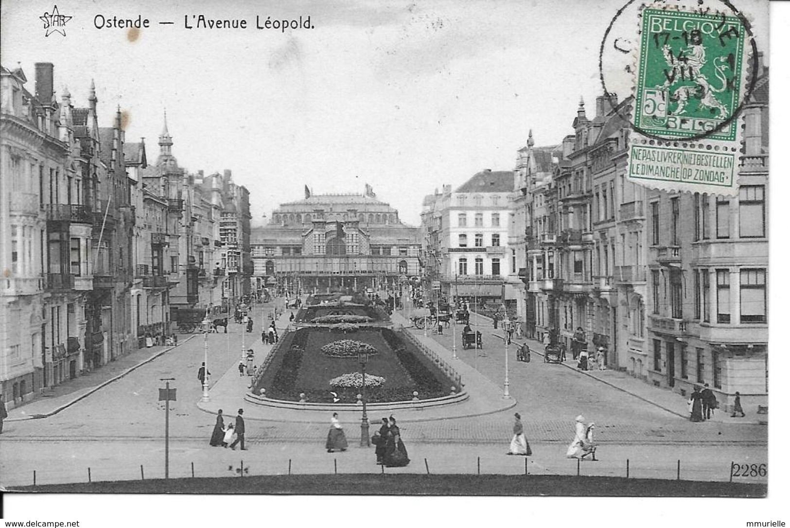 BELGIQUE-OSTENDE L'avenue Léopold...MI - Oostende