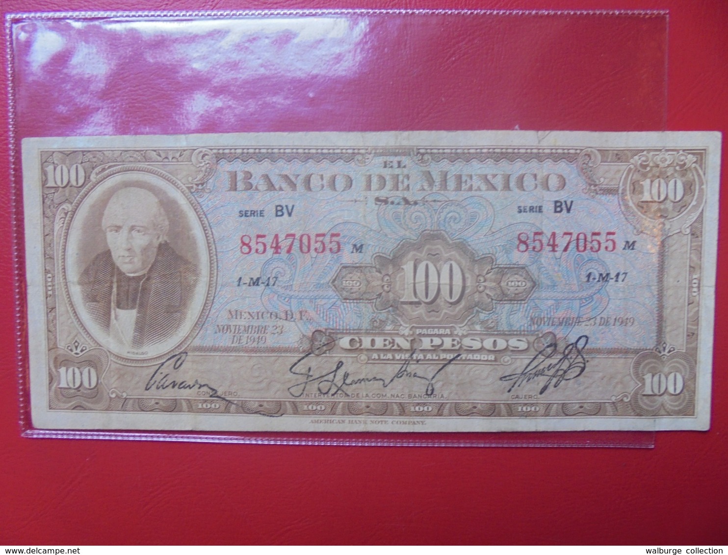 MEXIQUE 100 PESOS 1949 CIRCULER (B.9) - Mexiko