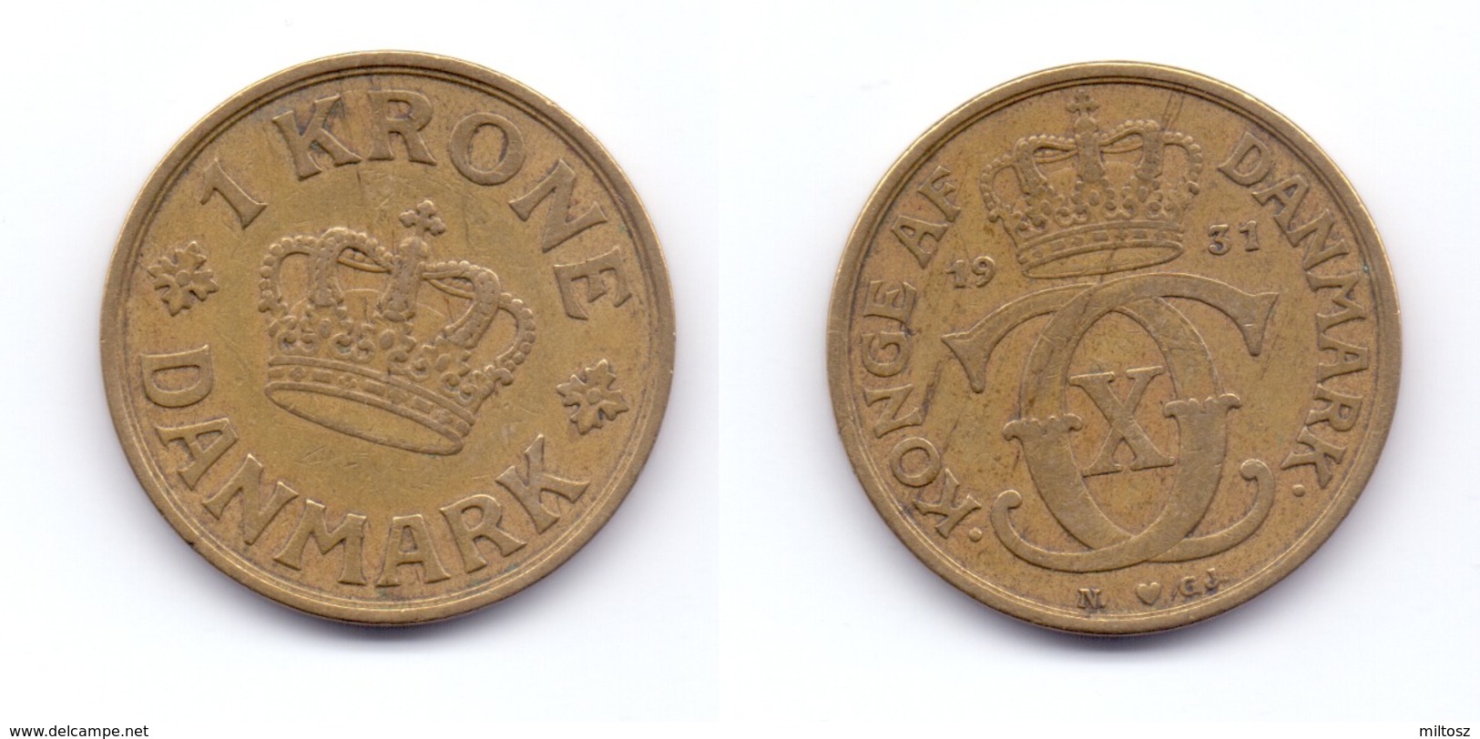 Denmark 1 Krone 1931 - Denmark